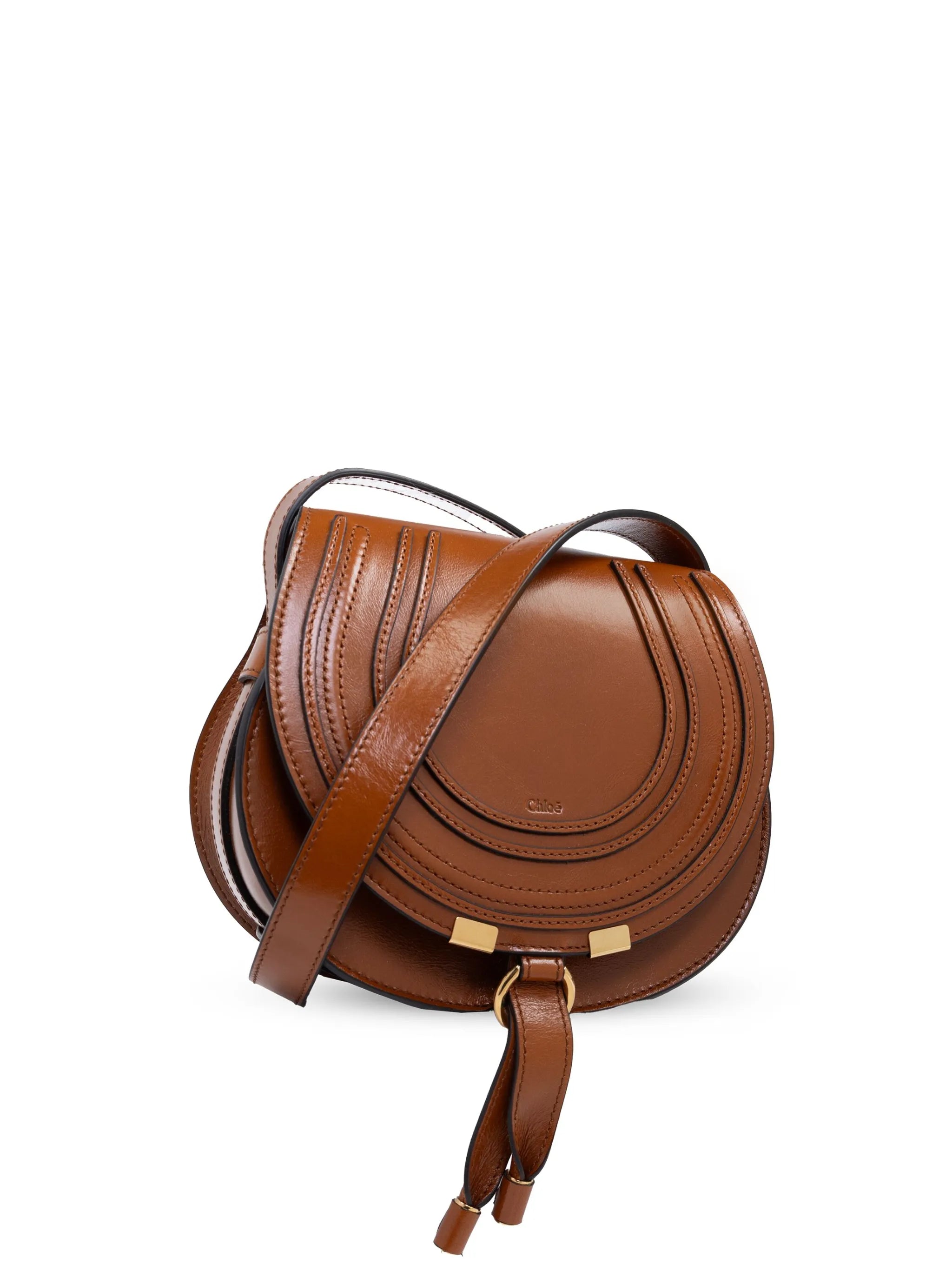 small Marcie leather saddle bag