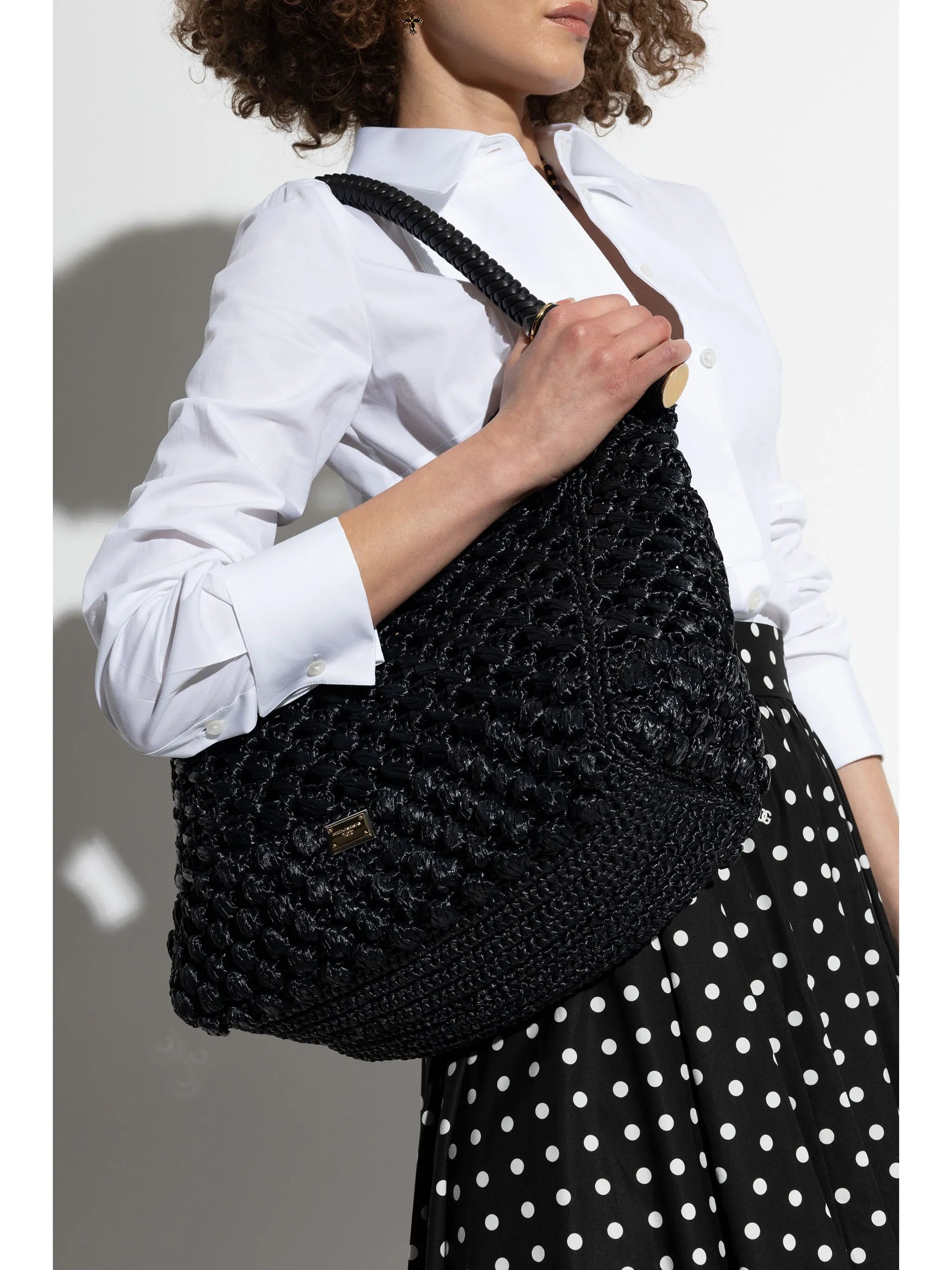 logo-plaque tote bag