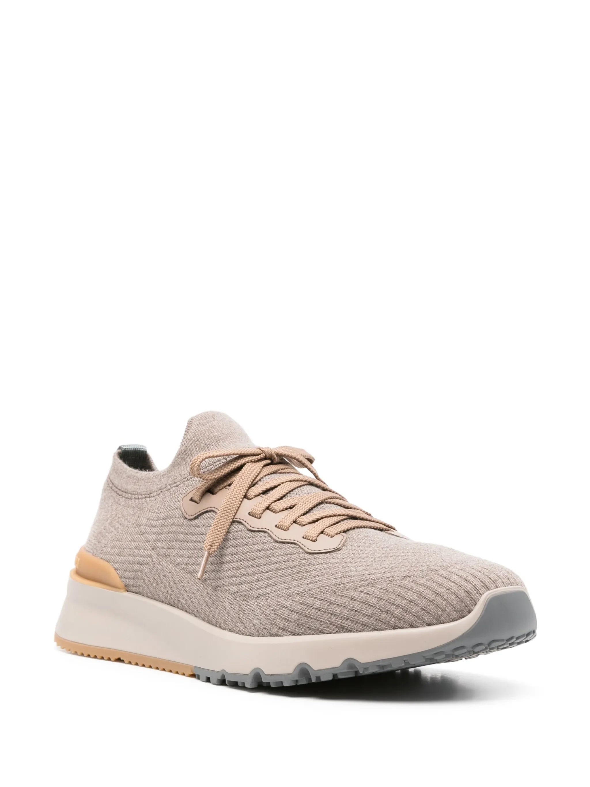 knitted-upper sneakers