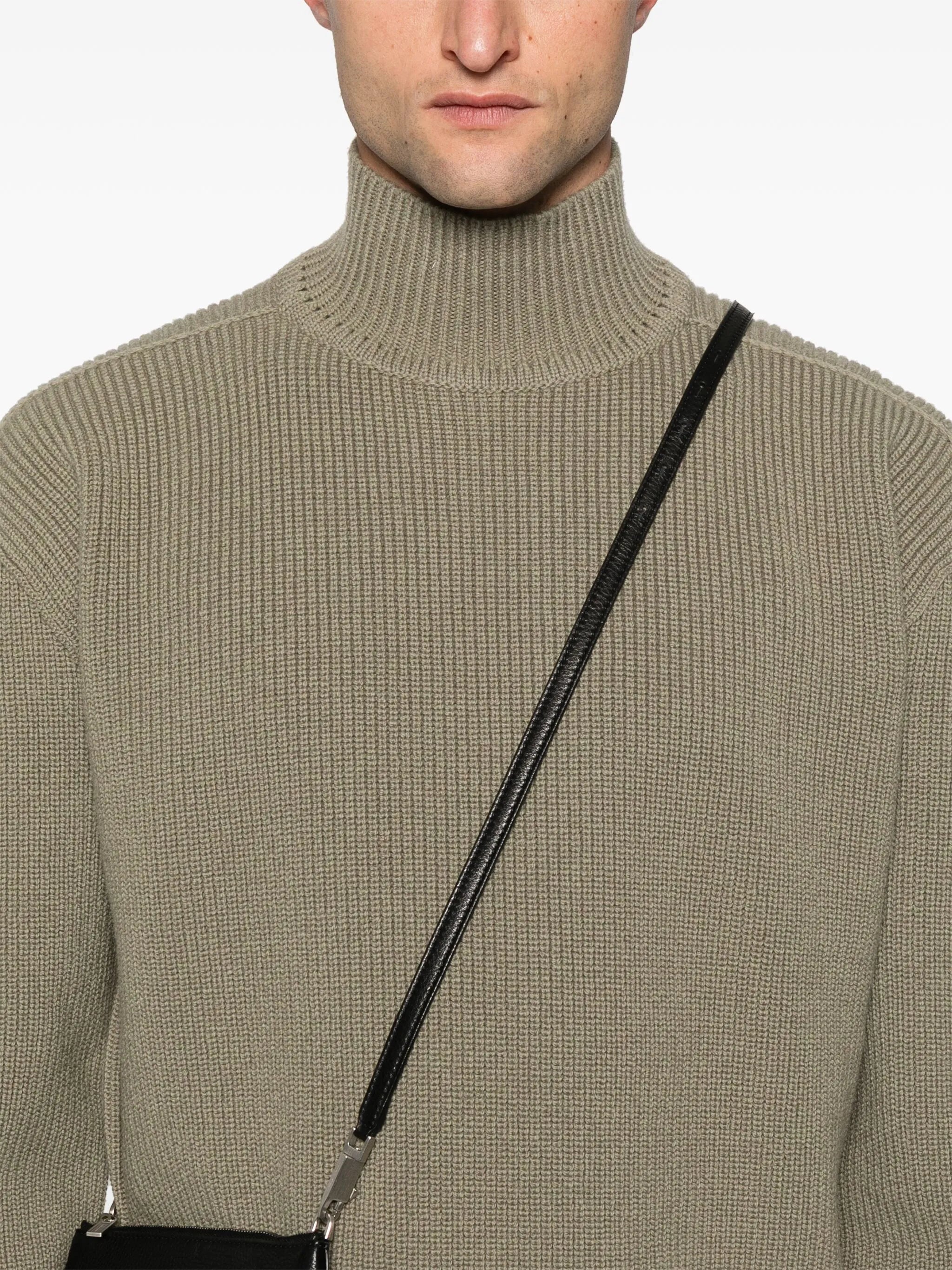 roll-neck virgin-wool jumper