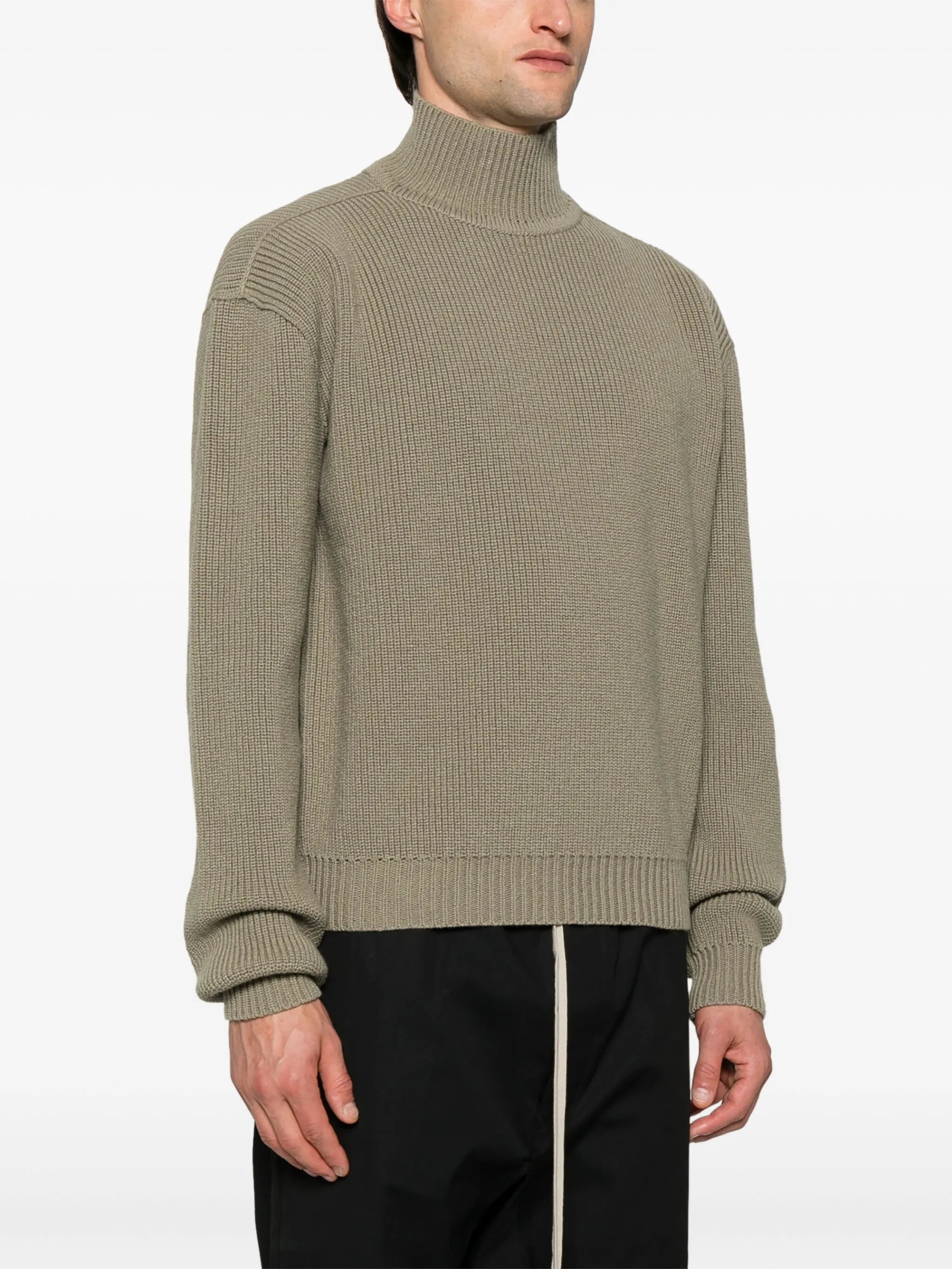 roll-neck virgin-wool jumper