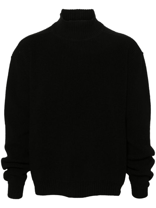 roll-neck virgin-wool jumper