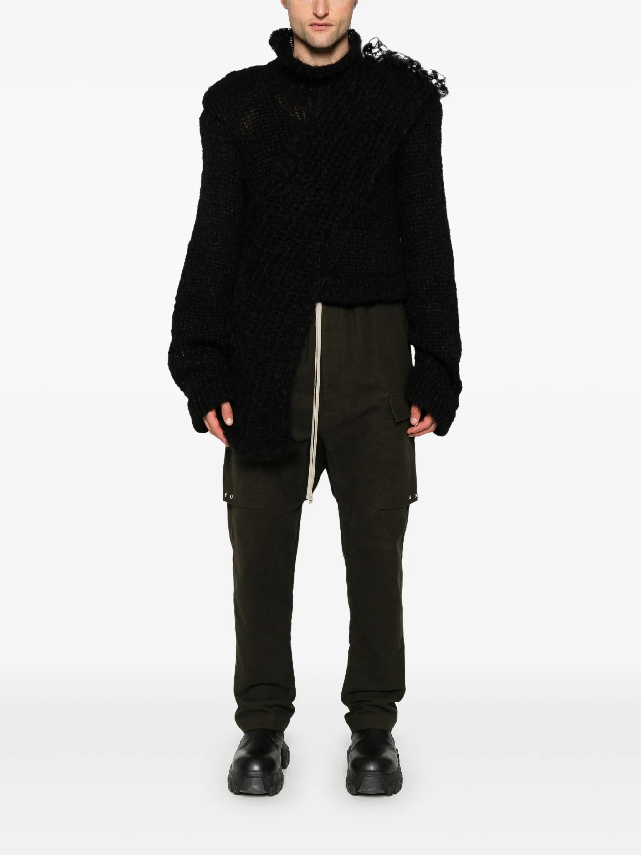 twill-weave cargo pants