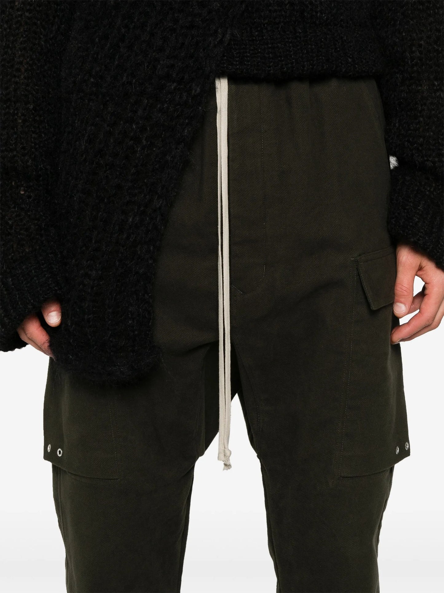 twill-weave cargo pants