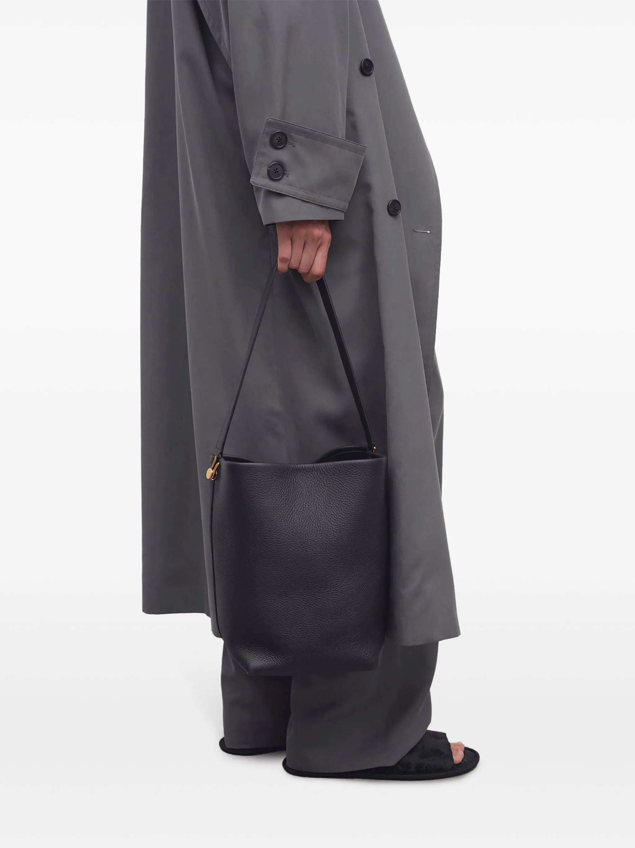 Medium NS Tote Hook Bag in Leather
