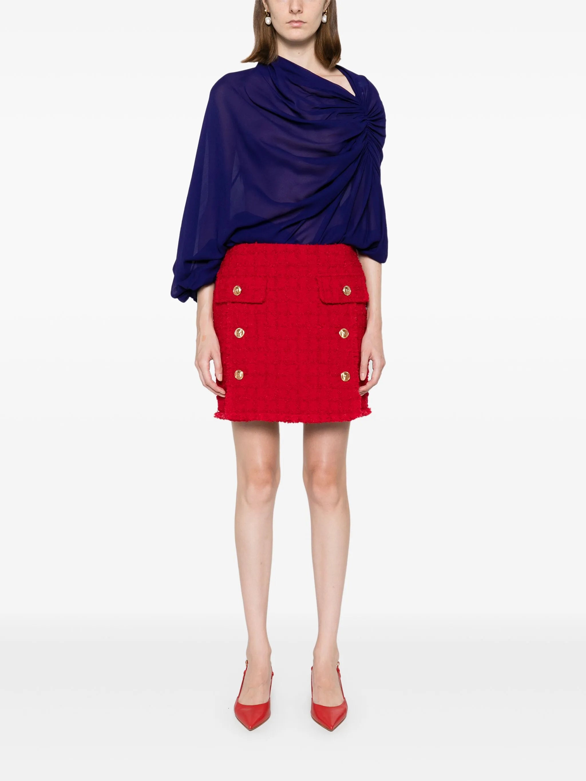 Heritage tweed mini skirt