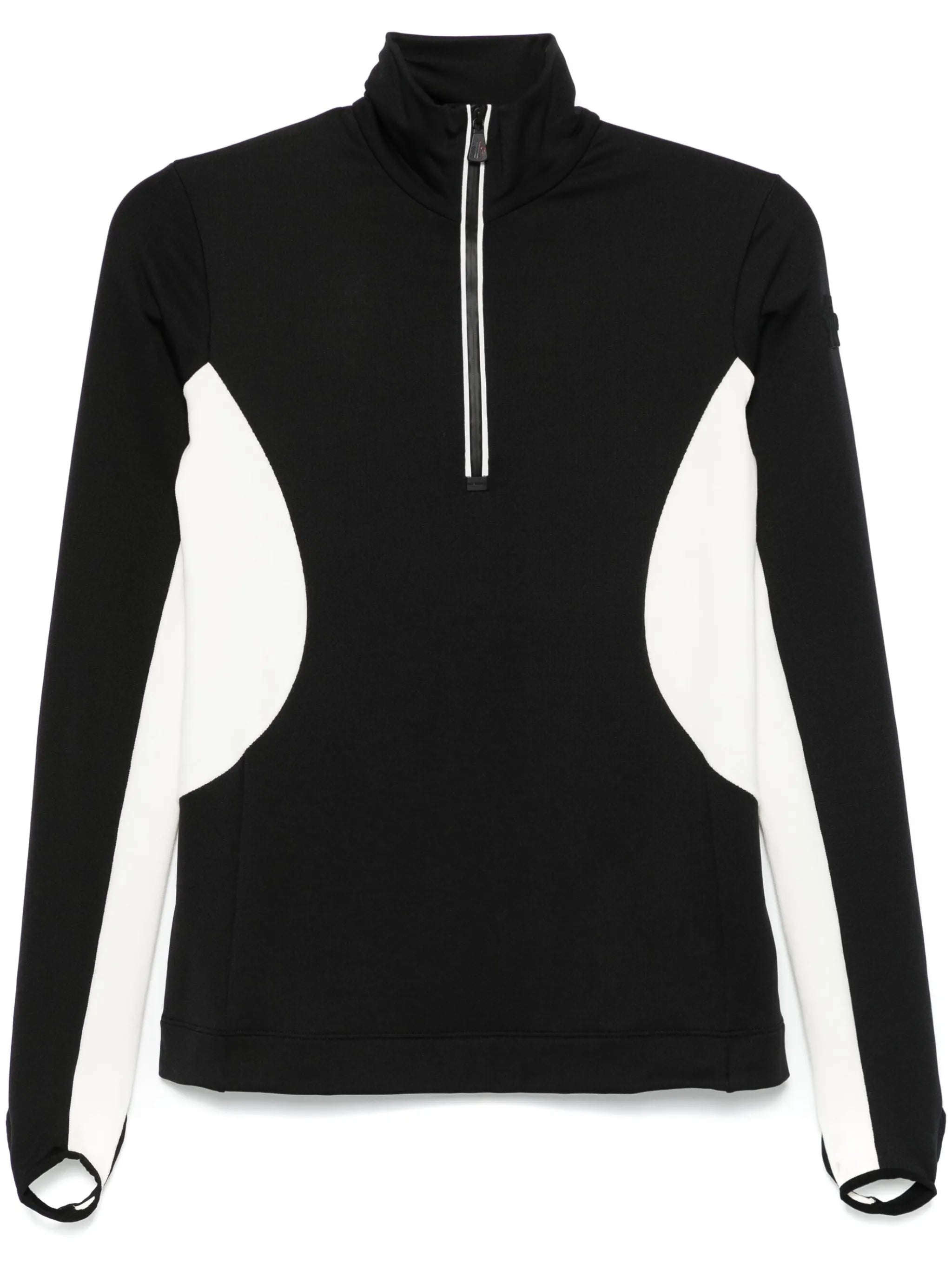 colour-block ski top