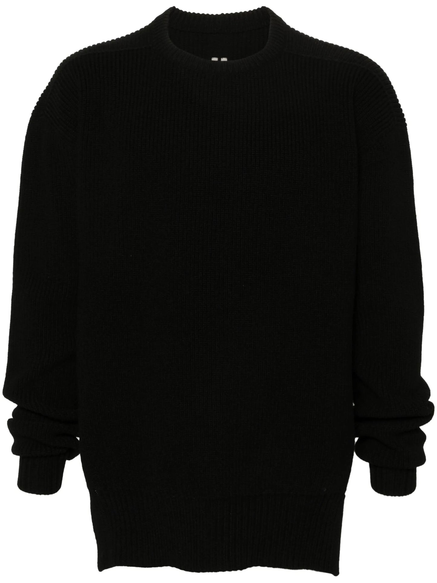 fisherman-knit virgin-wool jumper