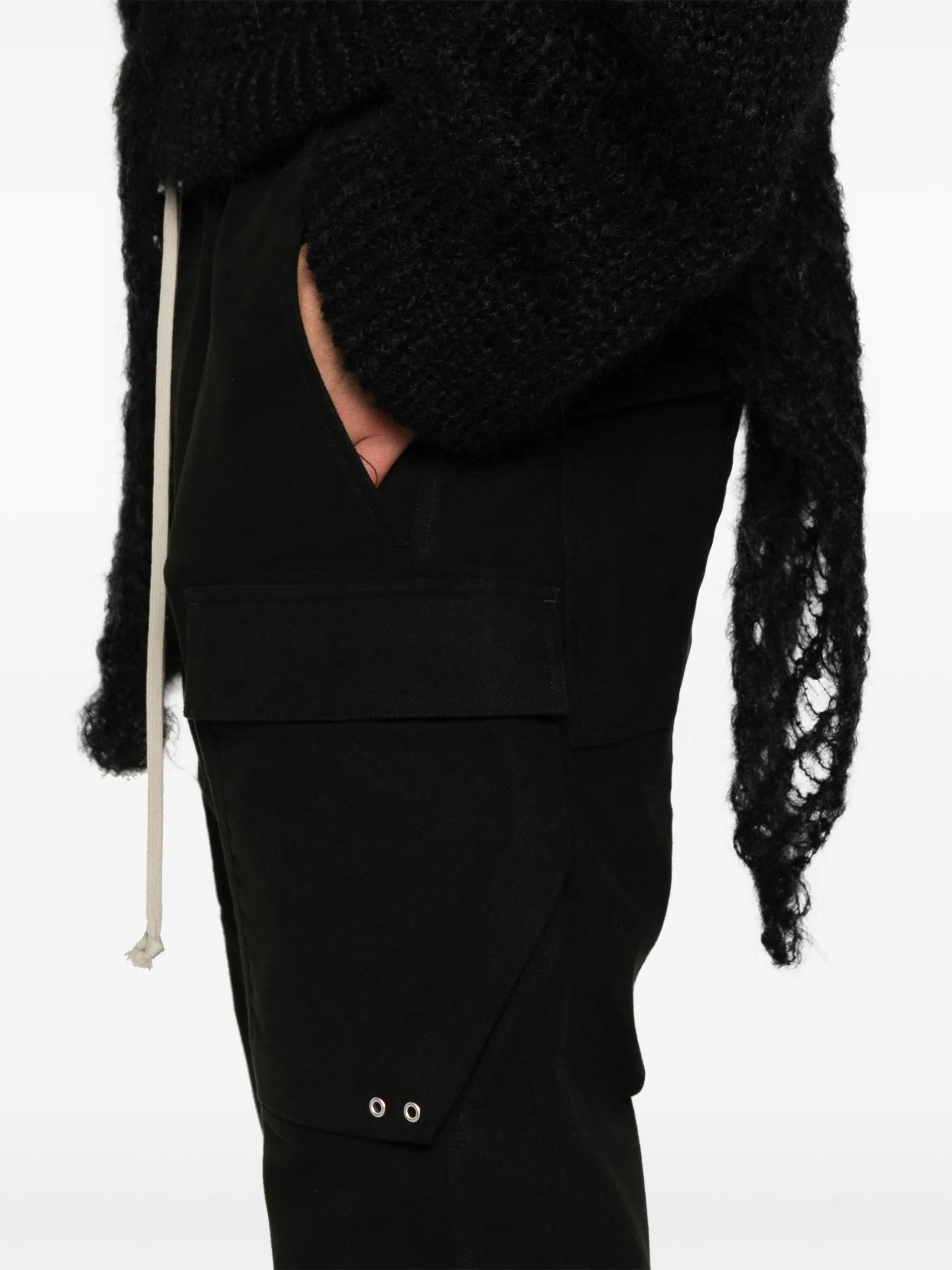 twill-weave cargo pants