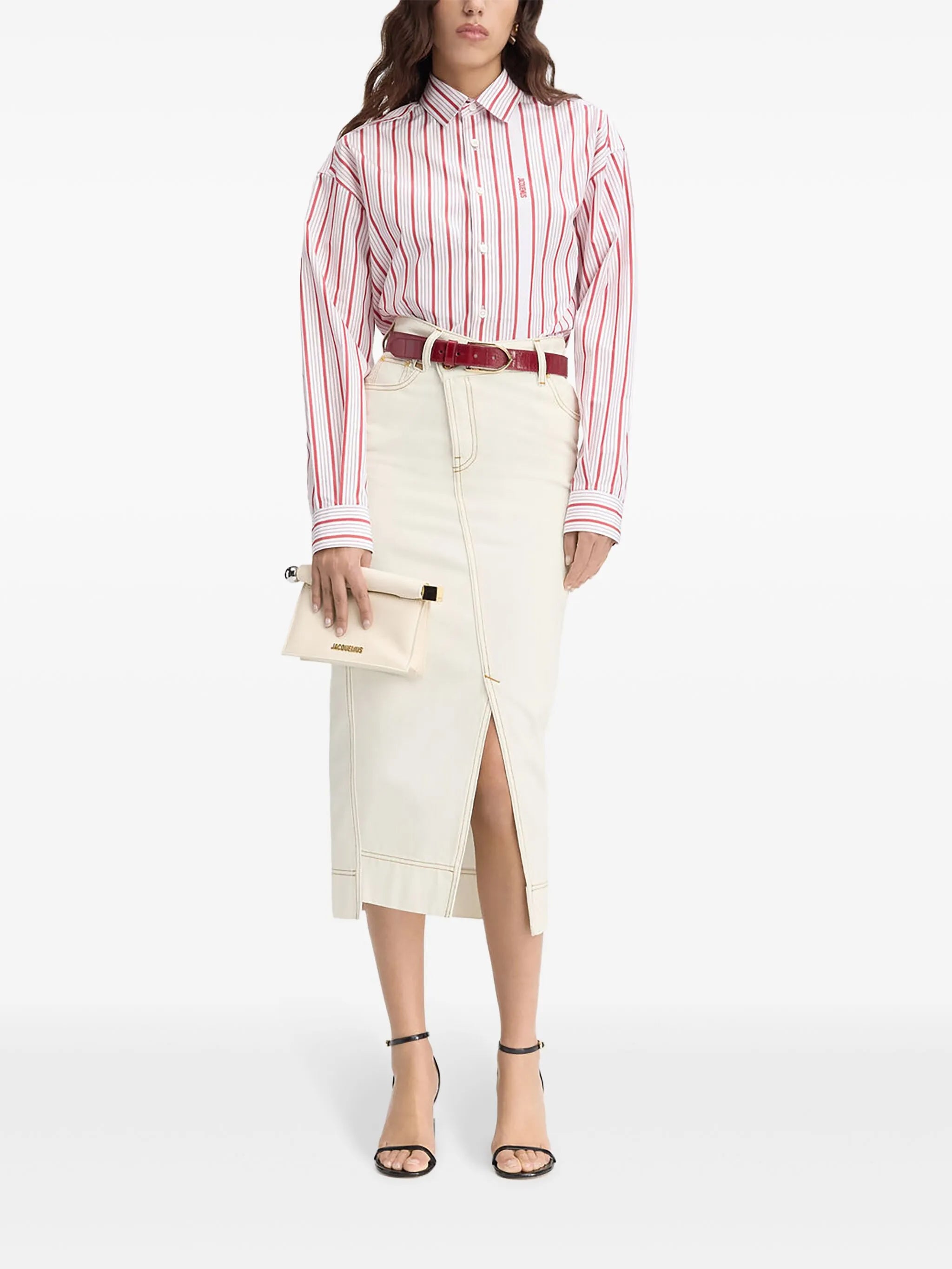 La jupe de-Nîmes midi skirt