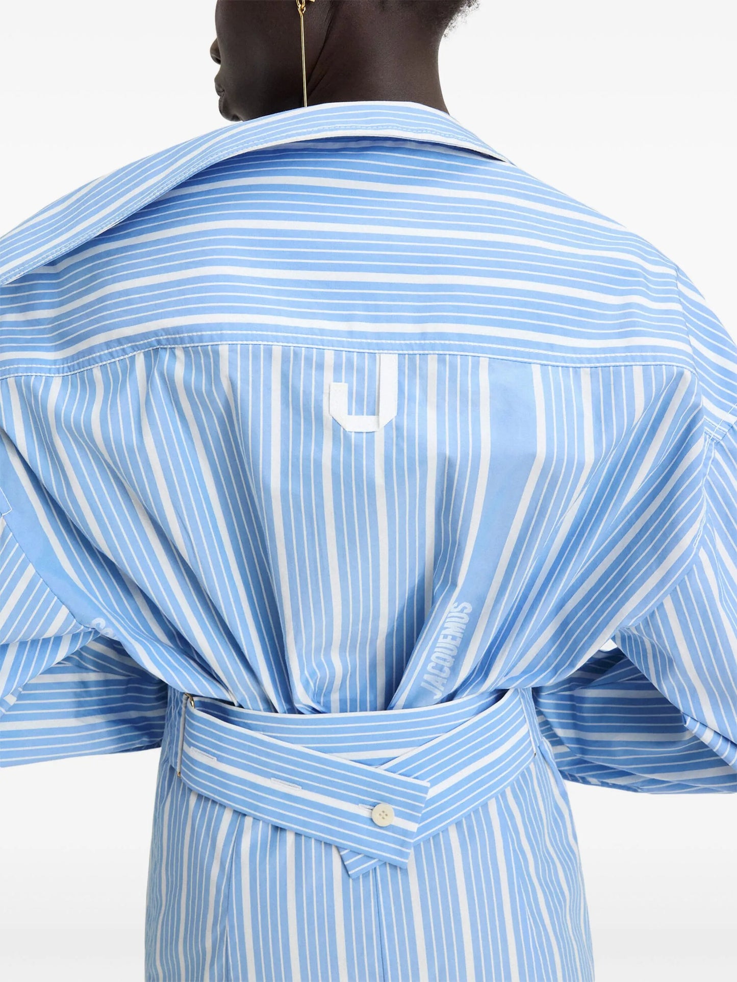 striped cotton dress