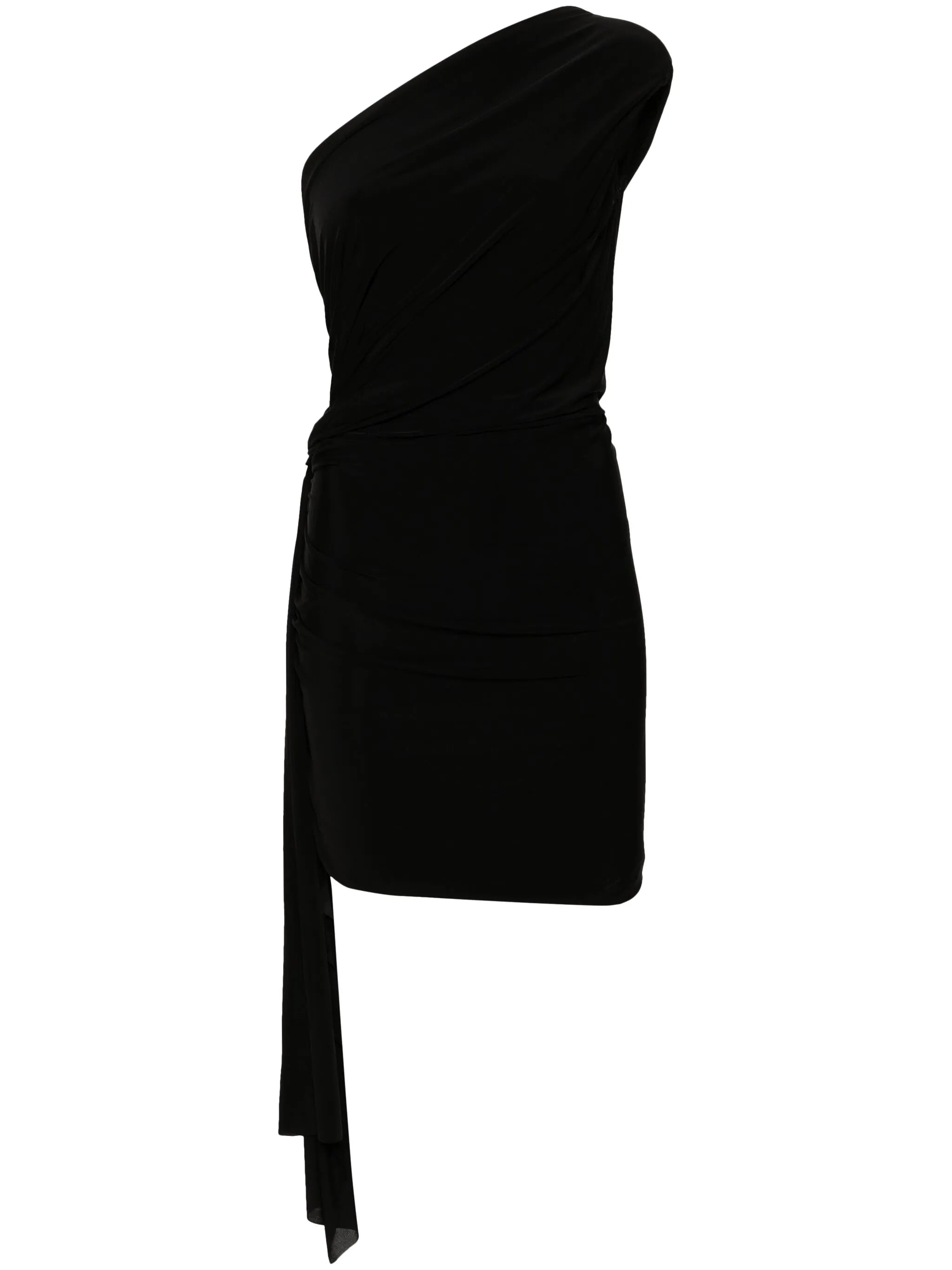 draped mini dress