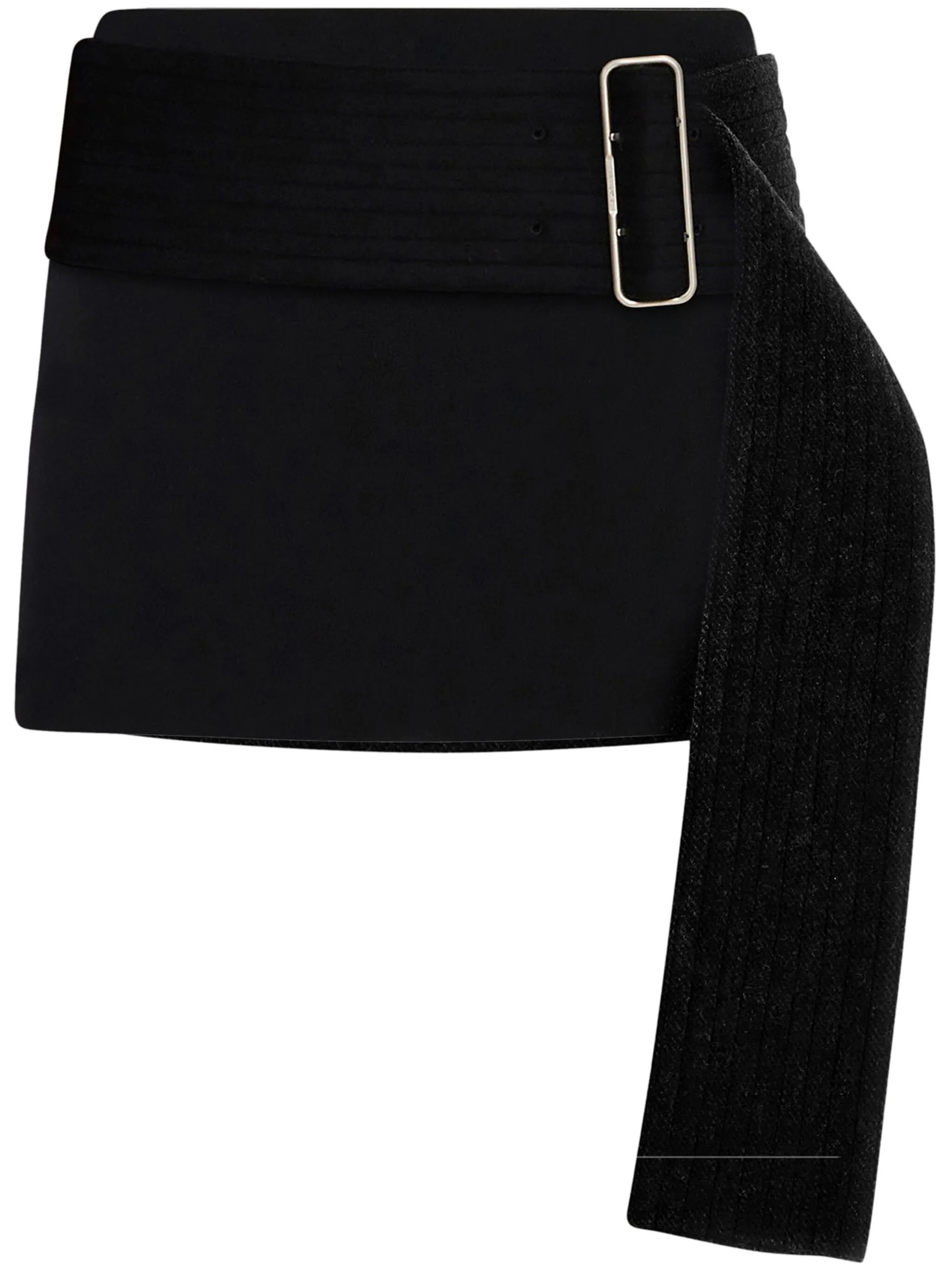 belted mini skirt