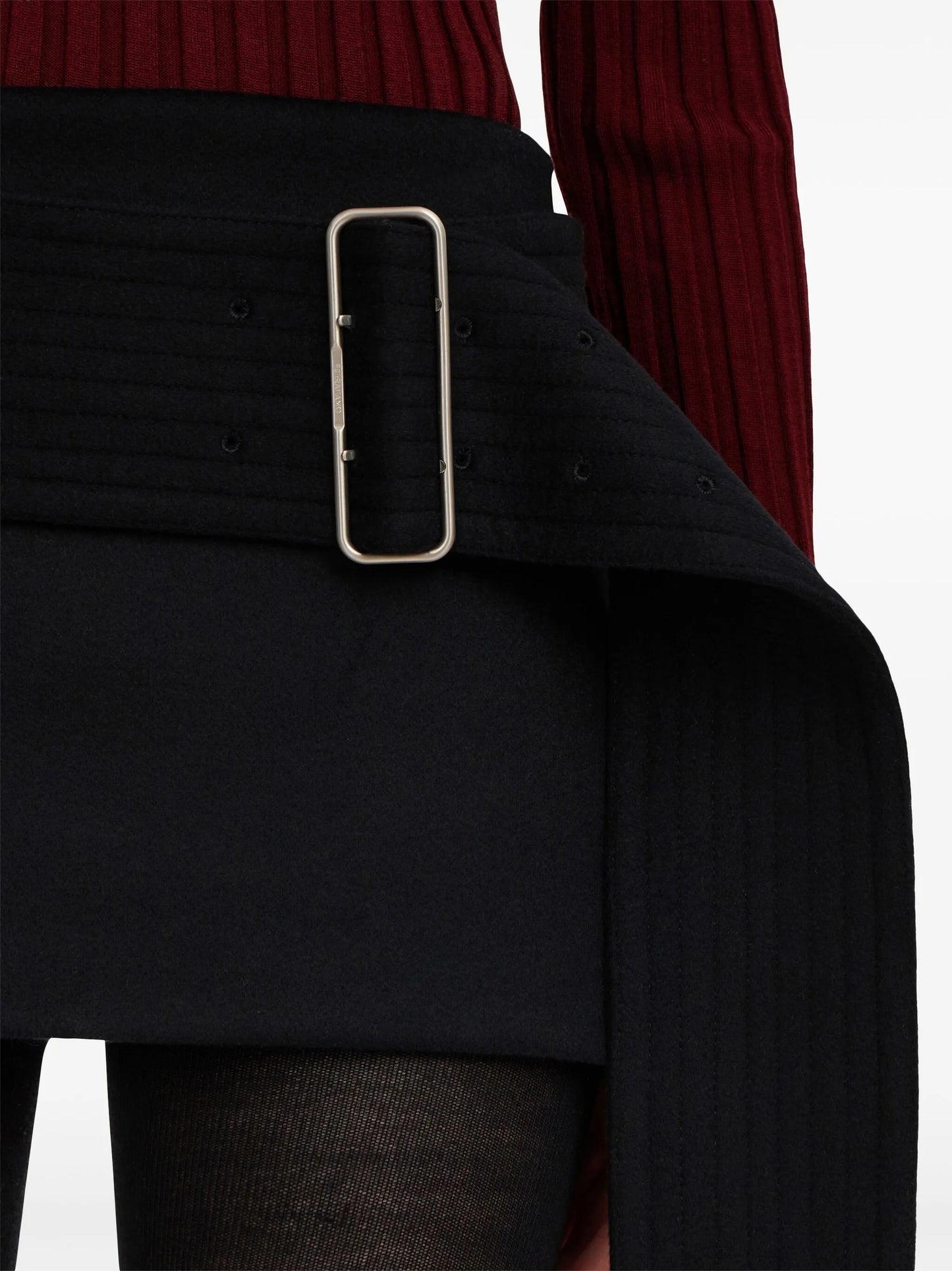 belted mini skirt