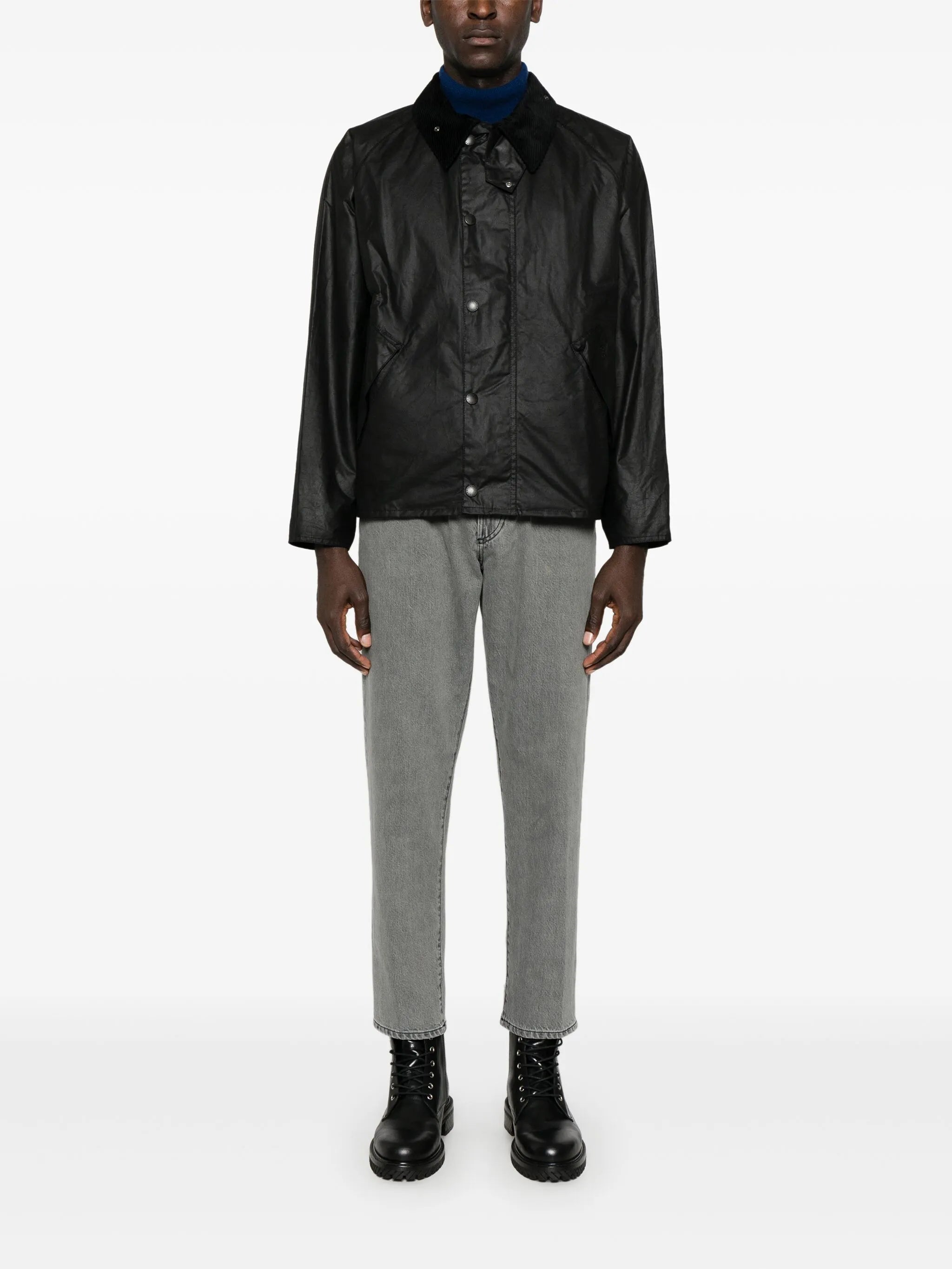 Transport waxed cotton jacket