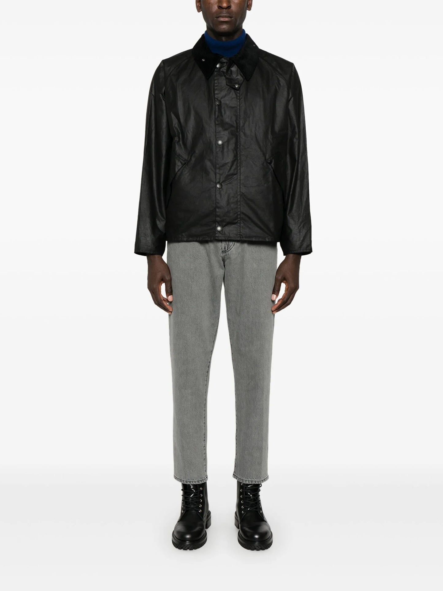Transport waxed cotton jacket