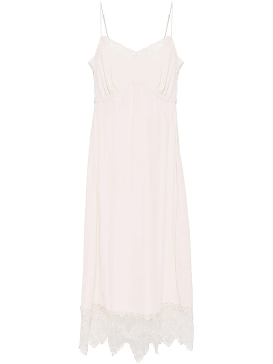 lace-trim slip dress
