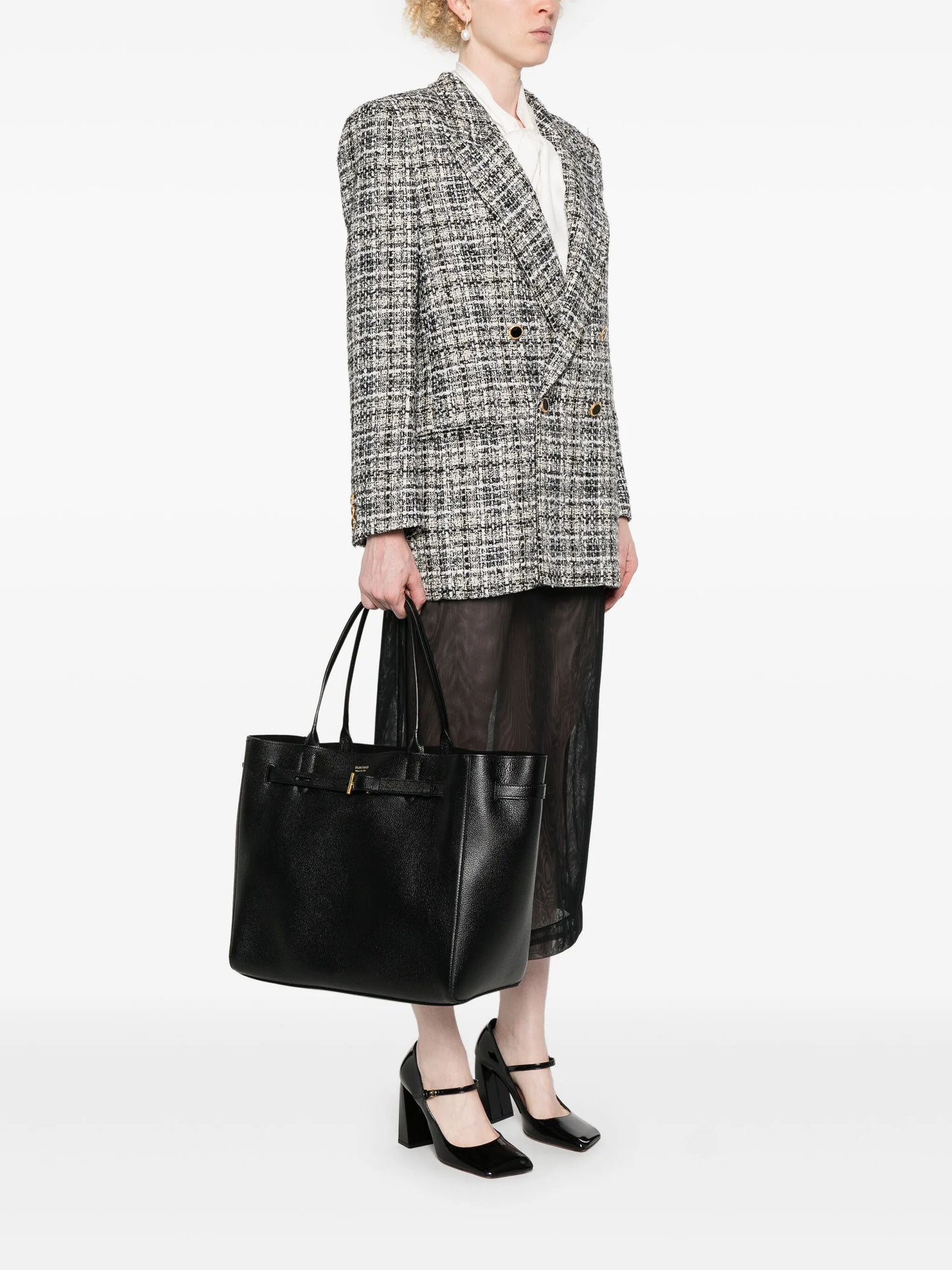 Audrey leather tote bag