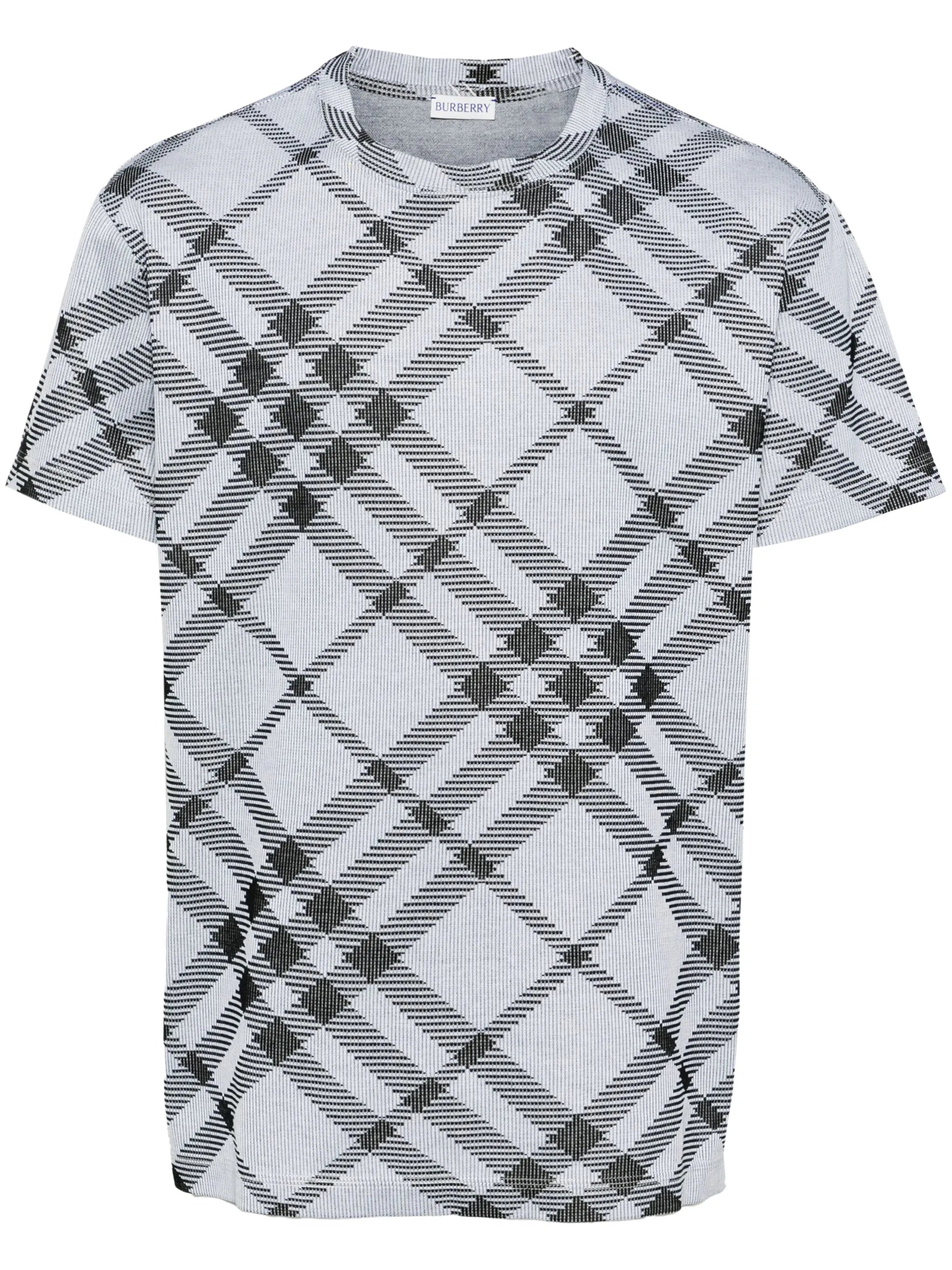 Vintage Check-pattern T-shirt