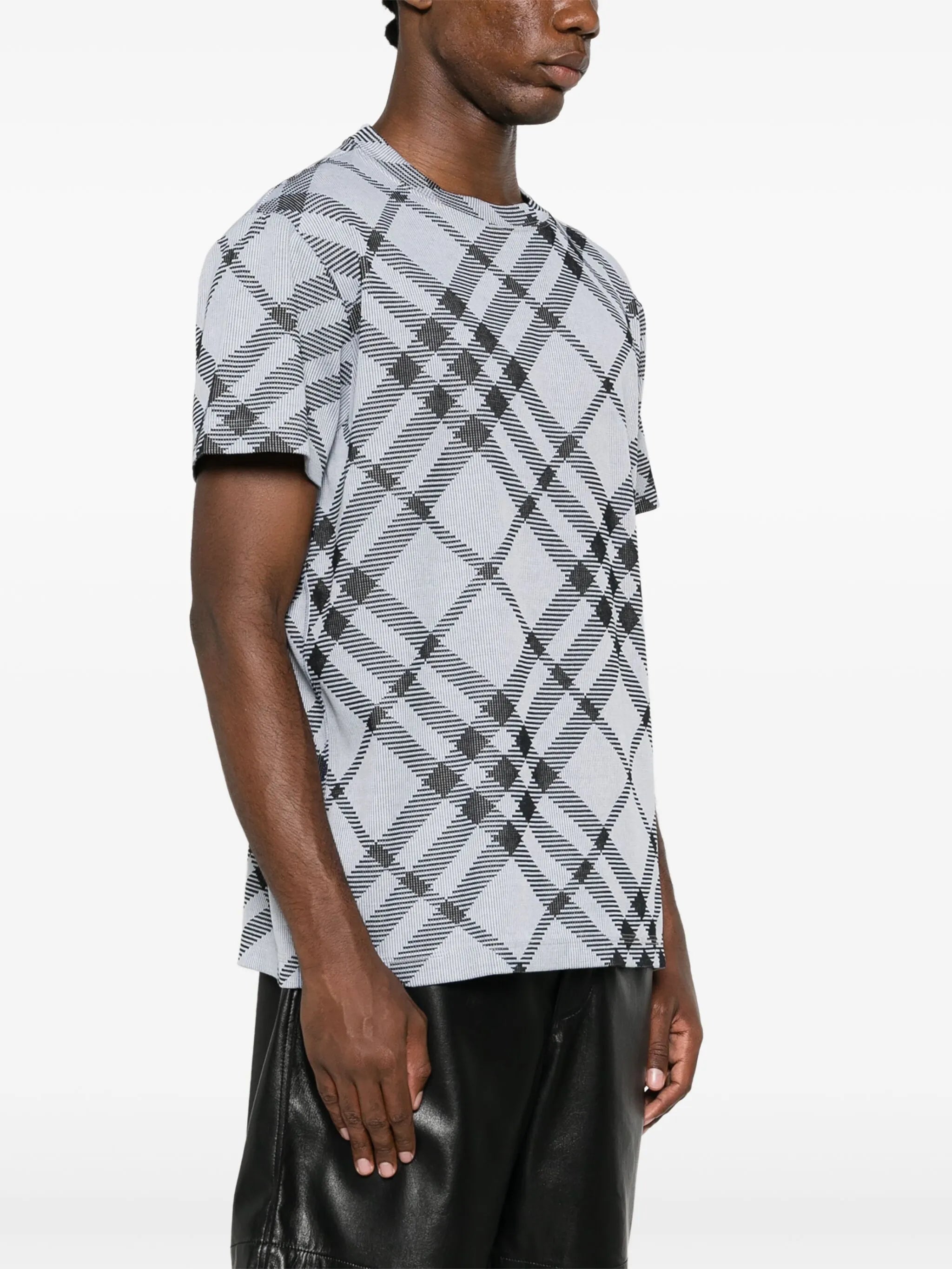 Vintage Check-pattern T-shirt