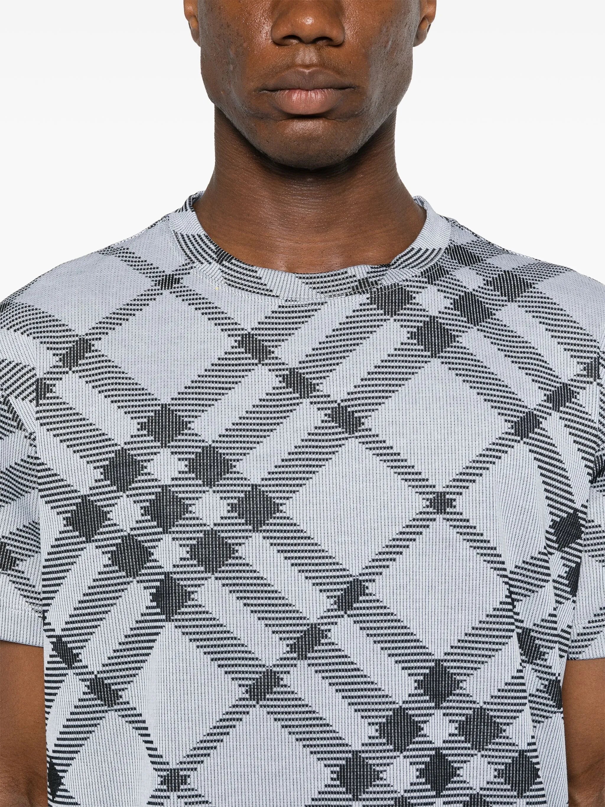 Vintage Check-pattern T-shirt