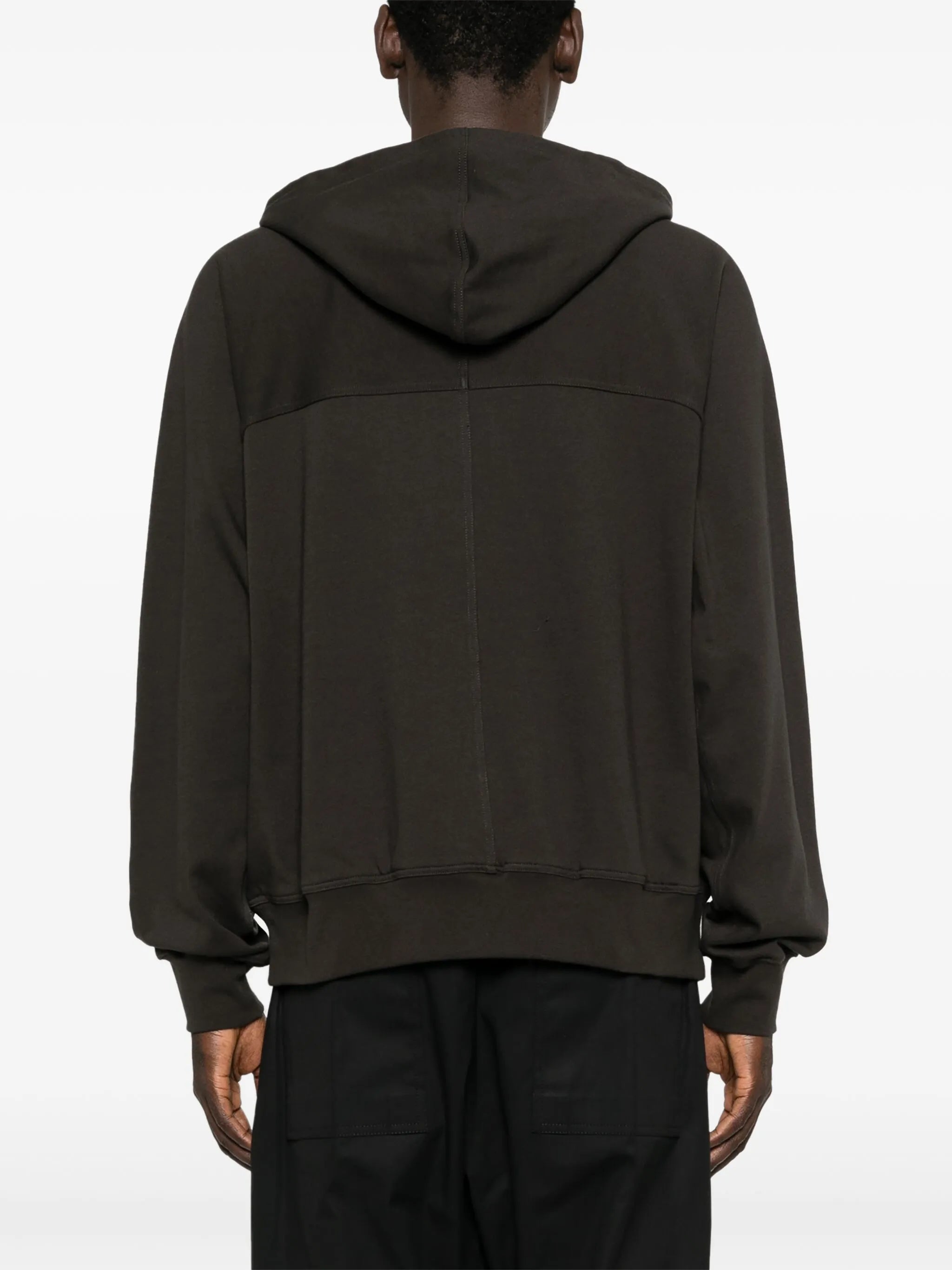 zip-up organic-cotton hoodie