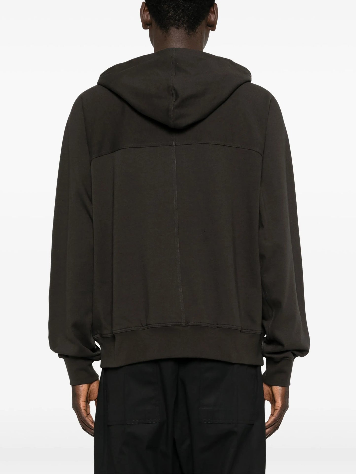 zip-up organic-cotton hoodie