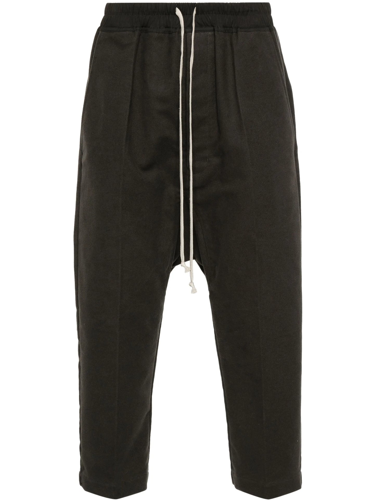drawstring-waist cropped trousers