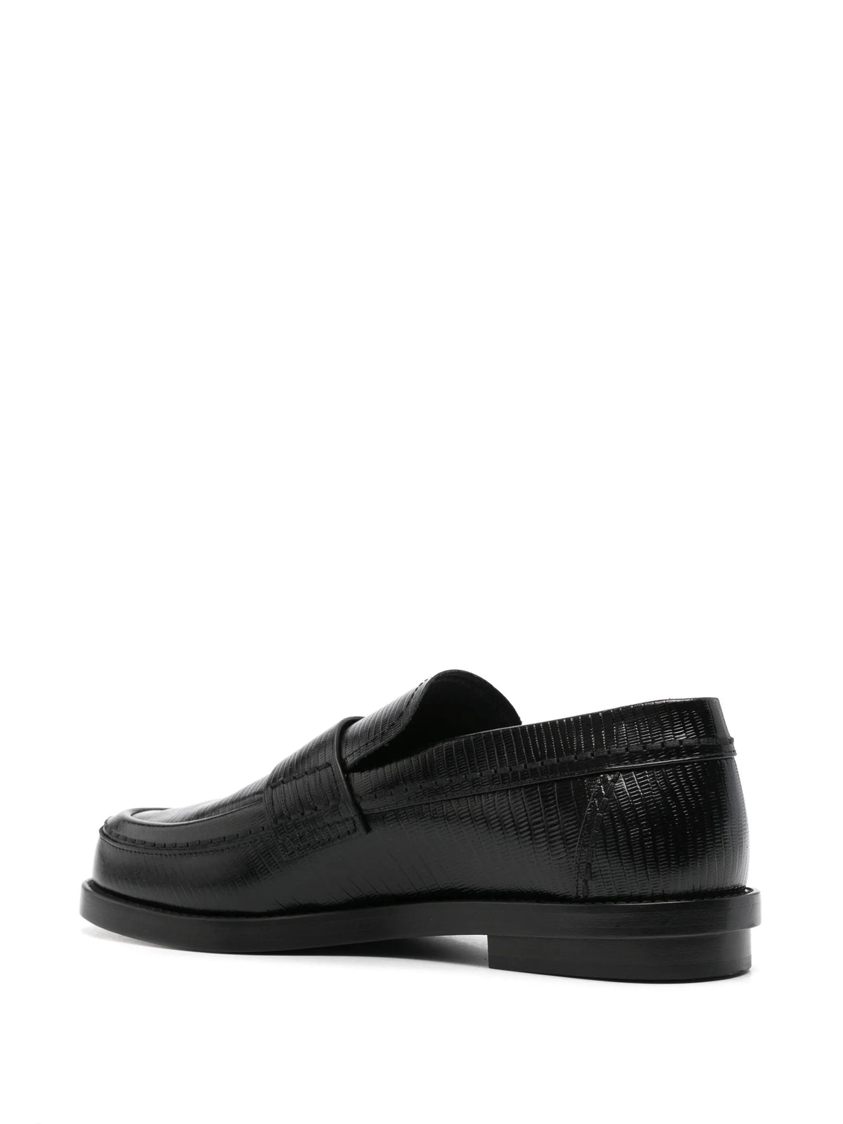 lizard-skin effect loafers