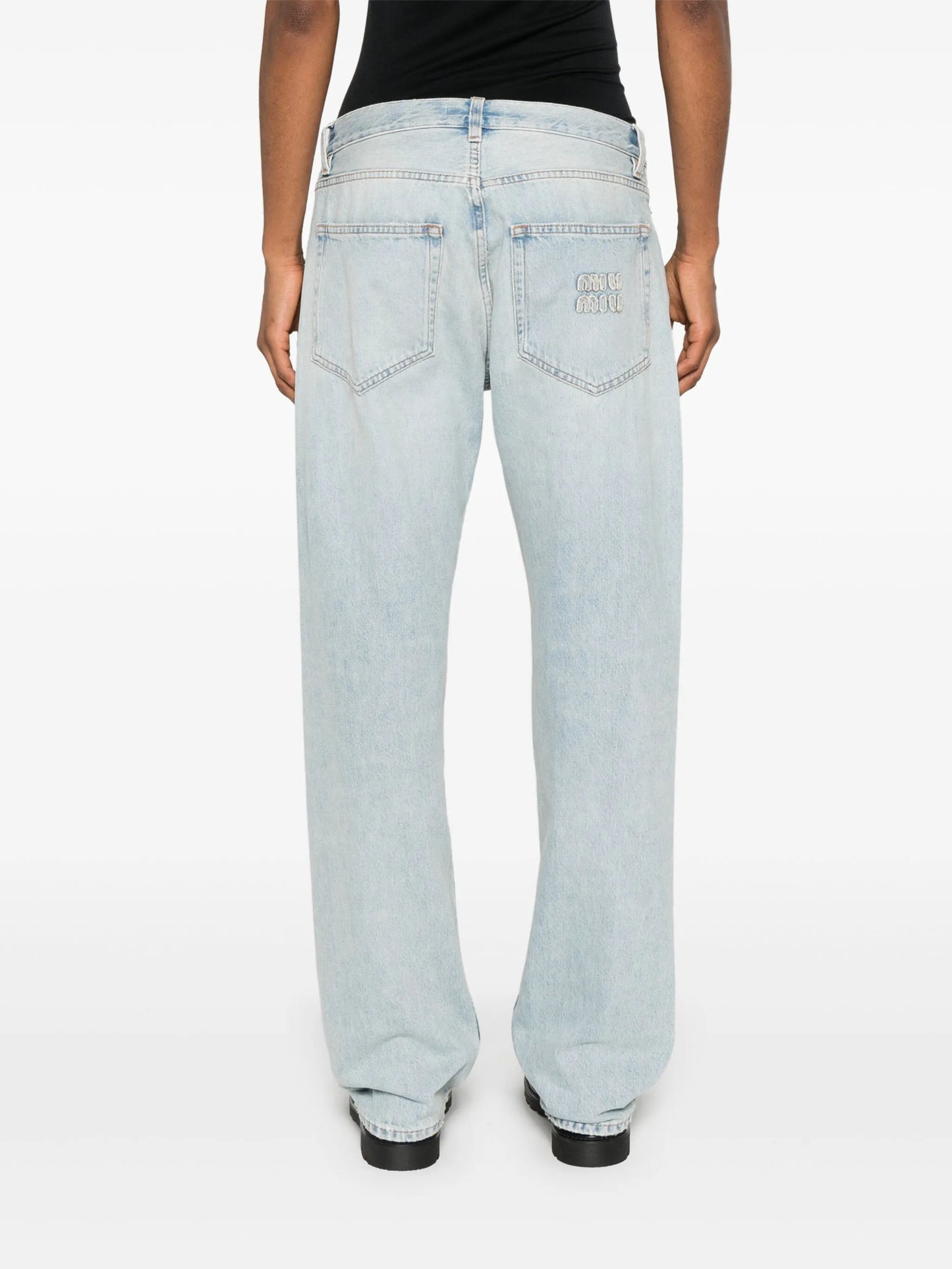 straight-leg jeans