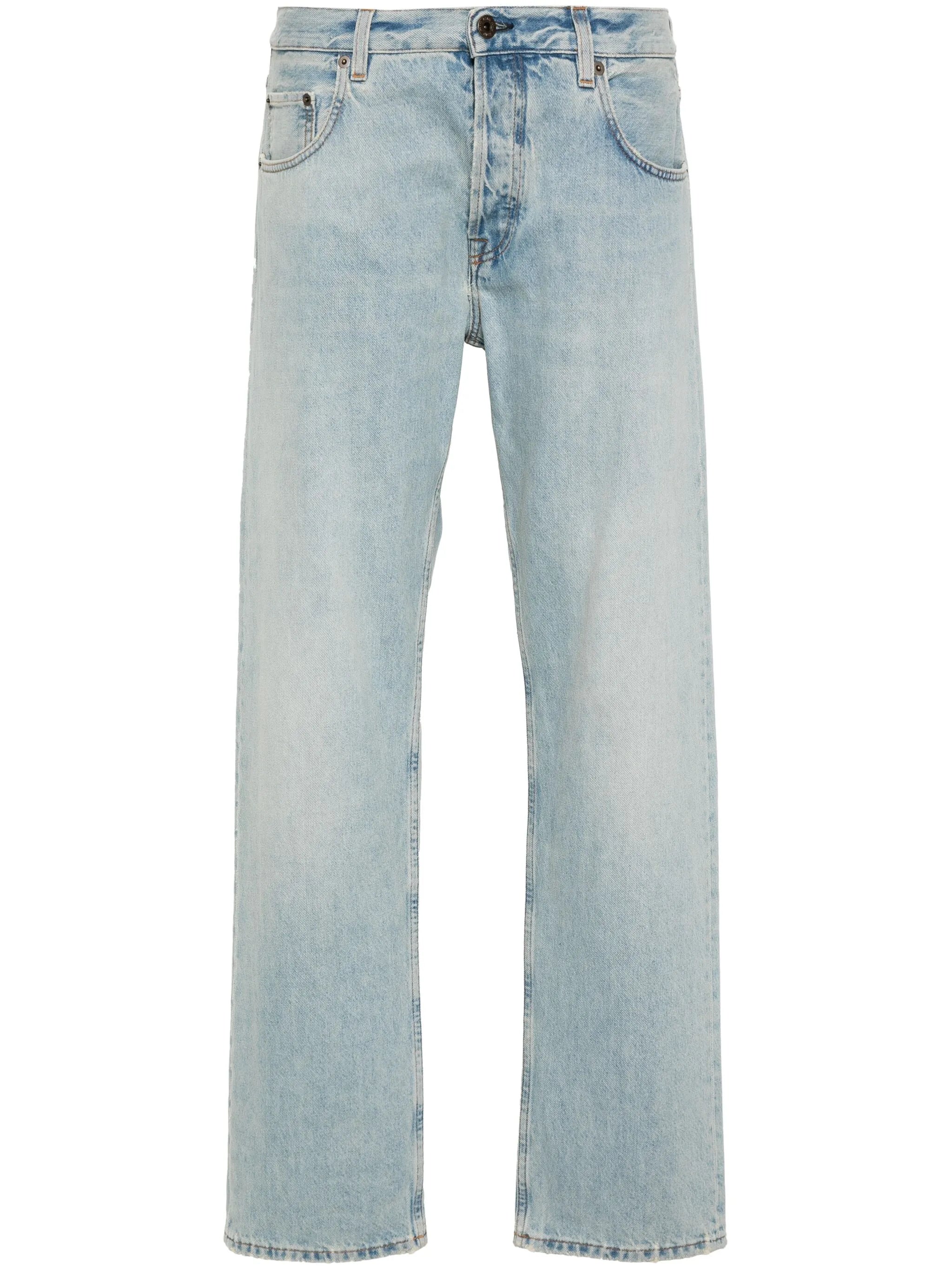 straight-leg jeans