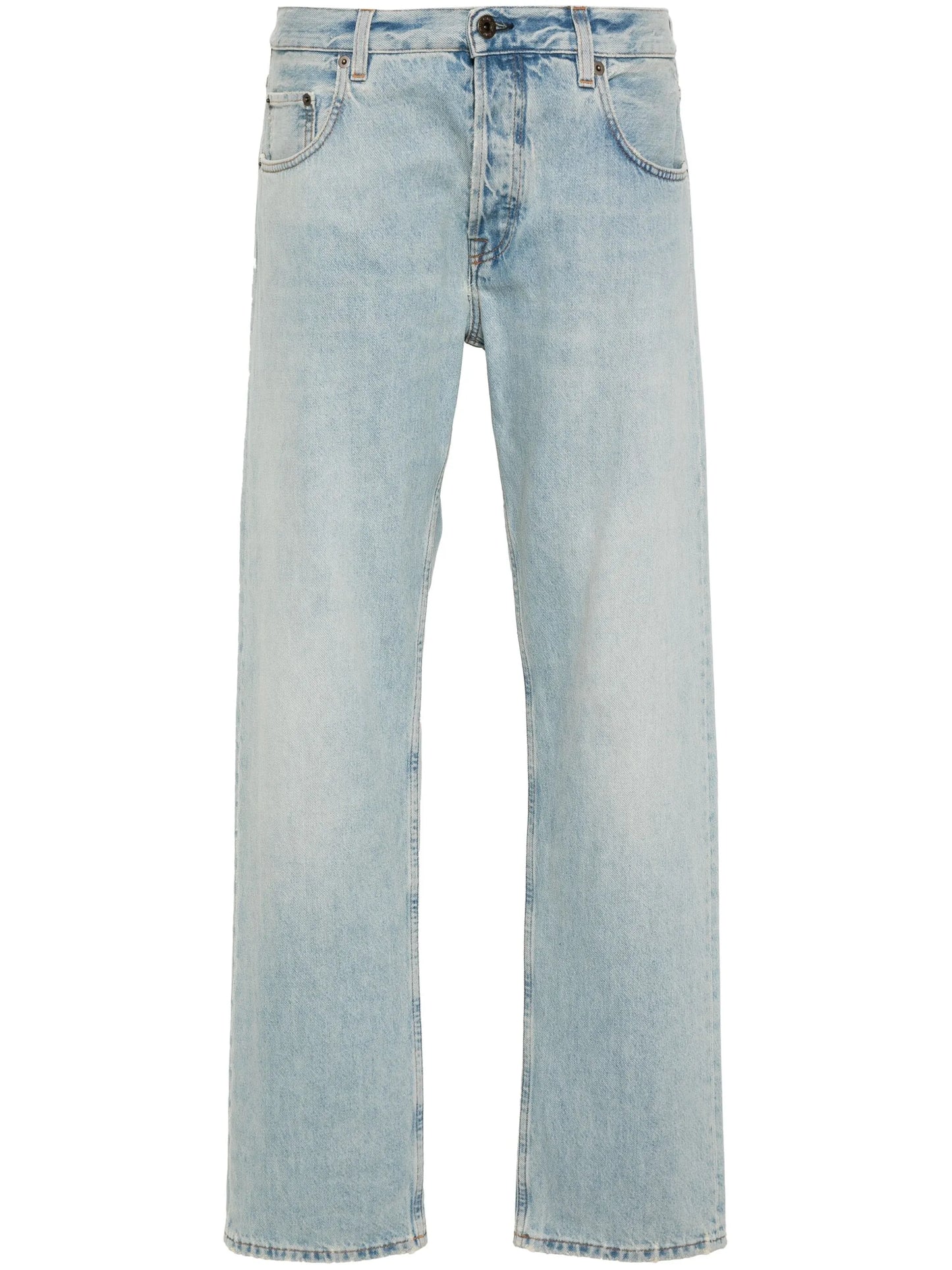 straight-leg jeans