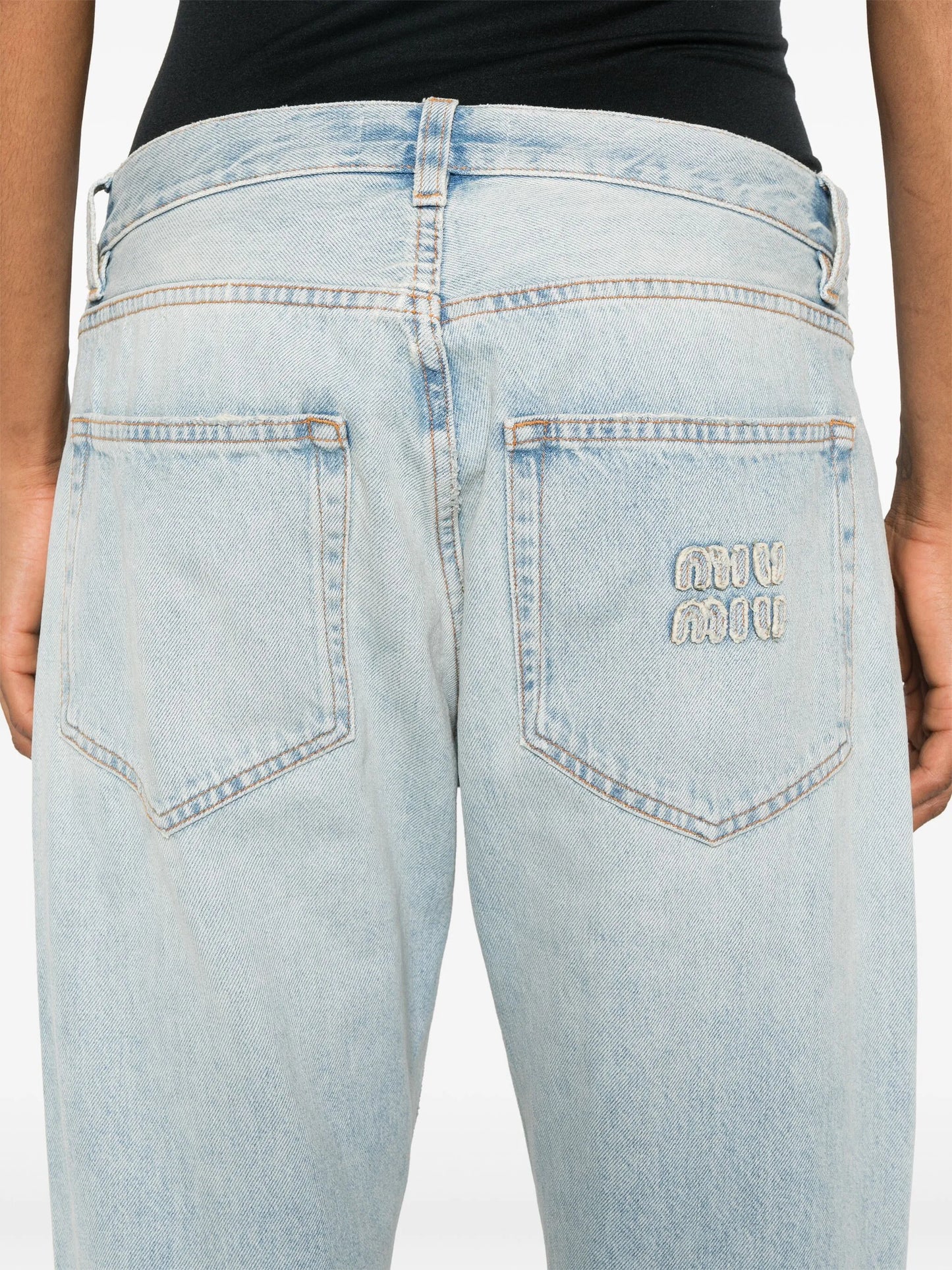 straight-leg jeans