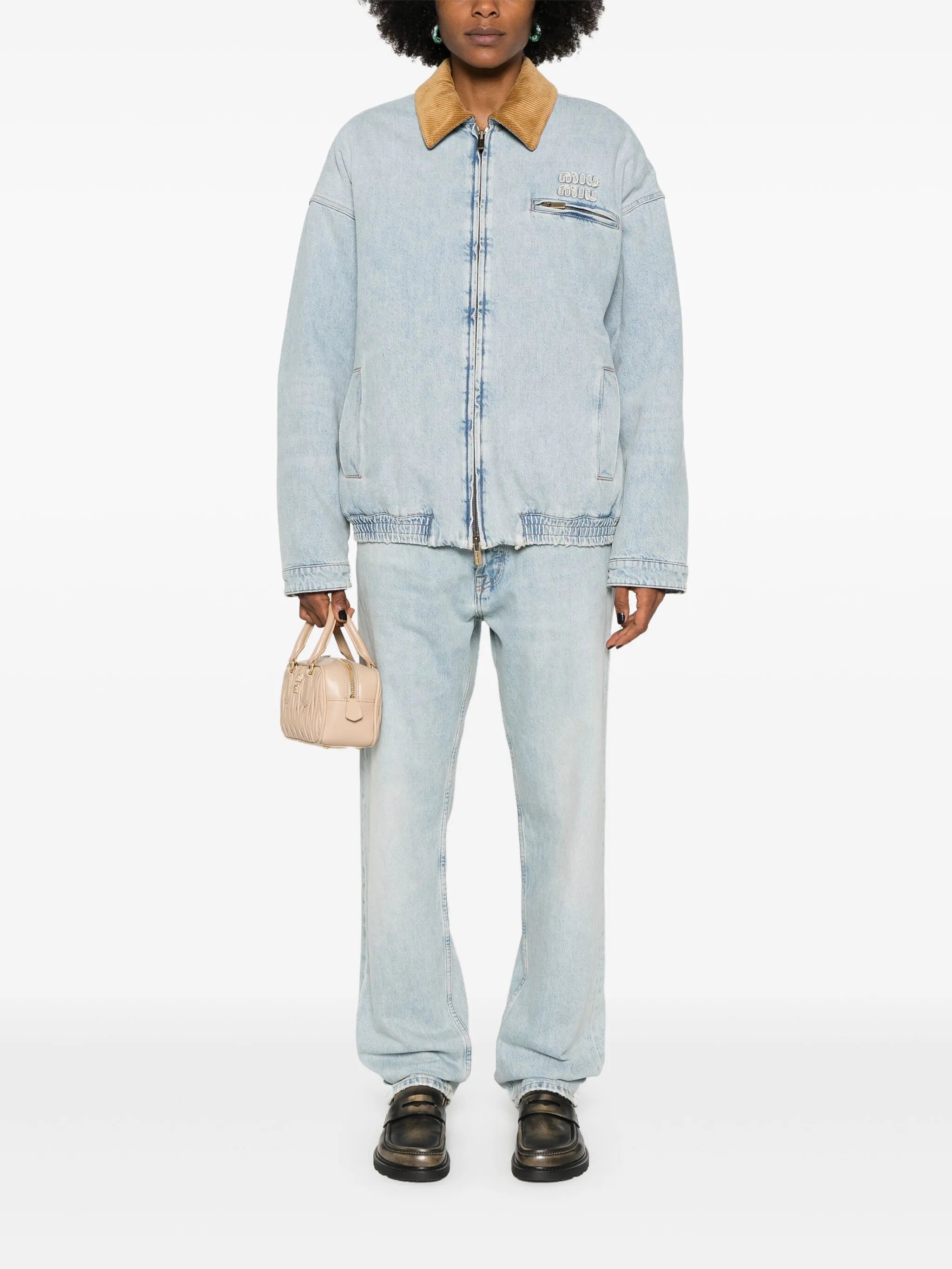 straight-leg jeans