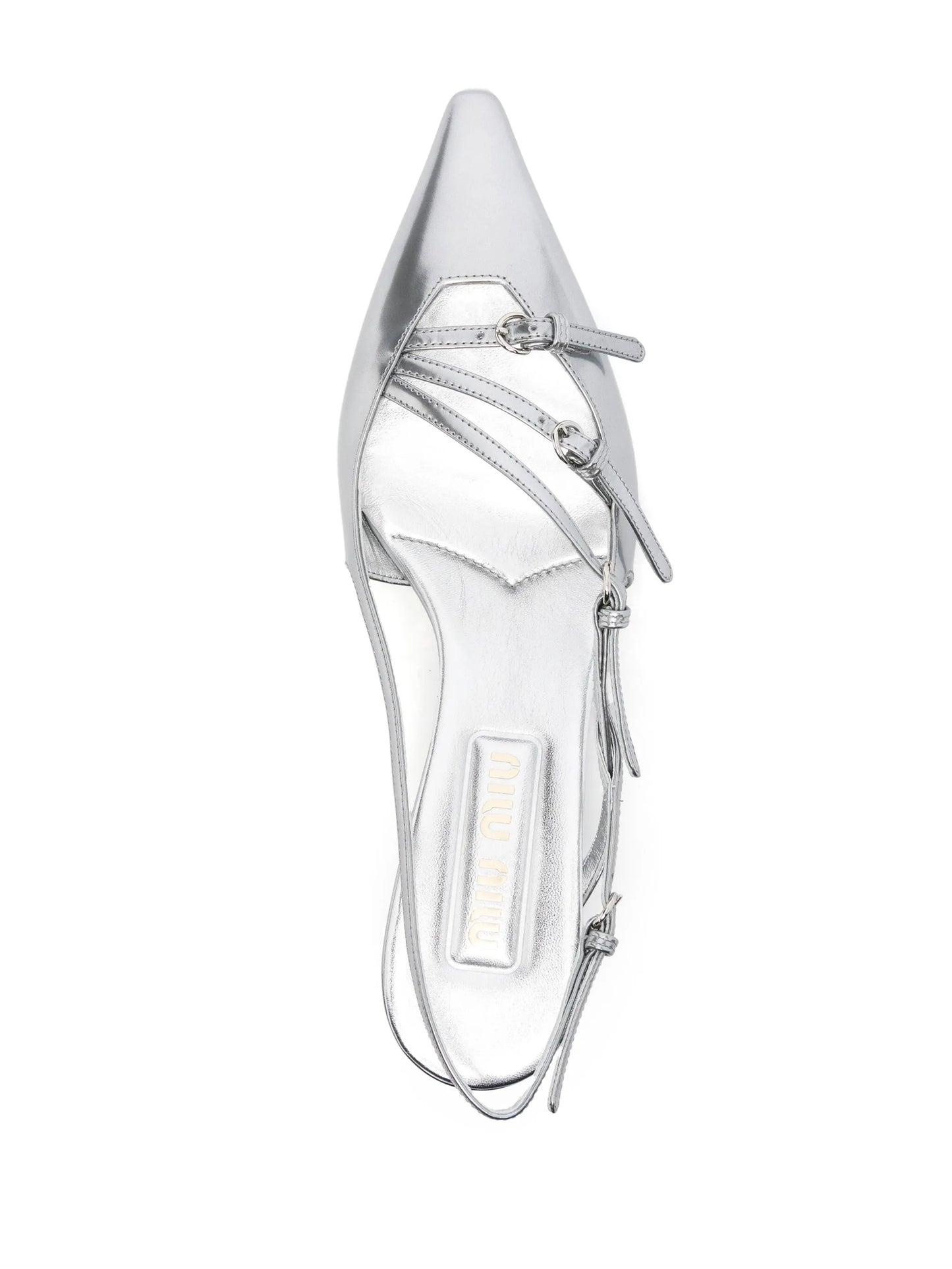 55mm leather buckle pumps