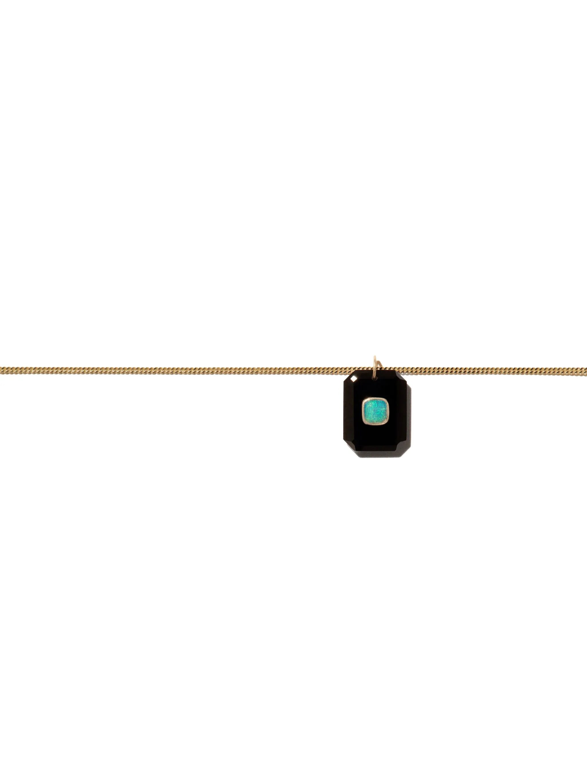 9kt yellow gold Anton necklace
