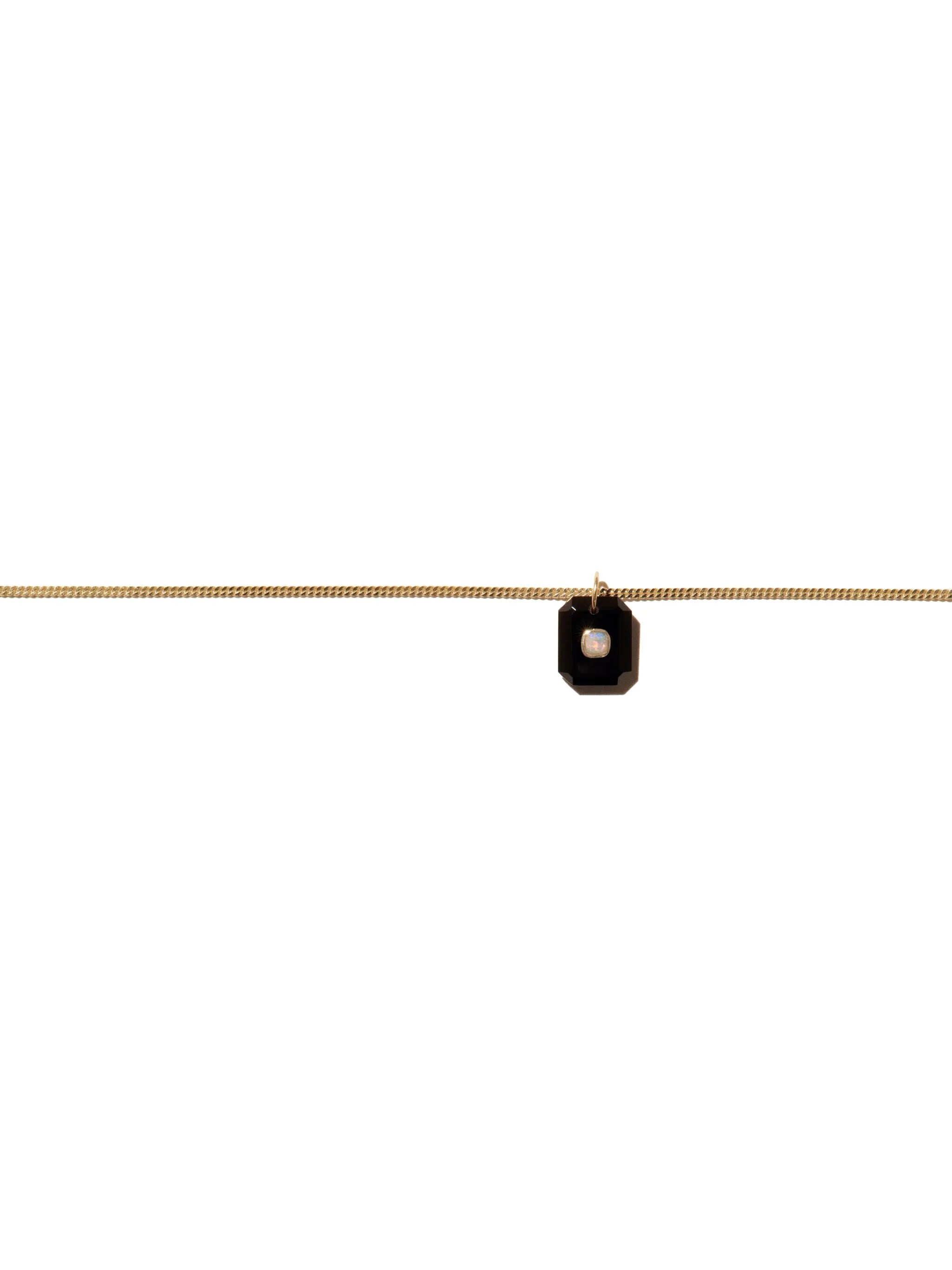 9kt yellow gold Anton necklace