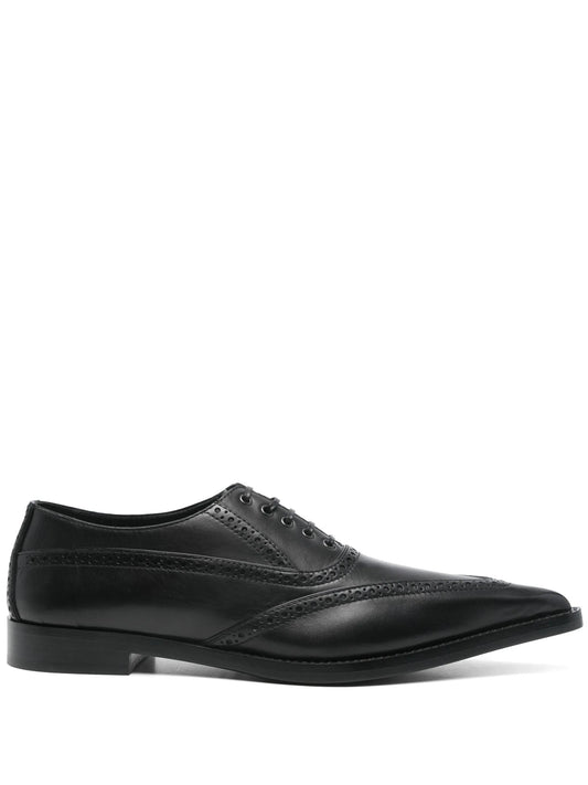 pointed-toe brogues
