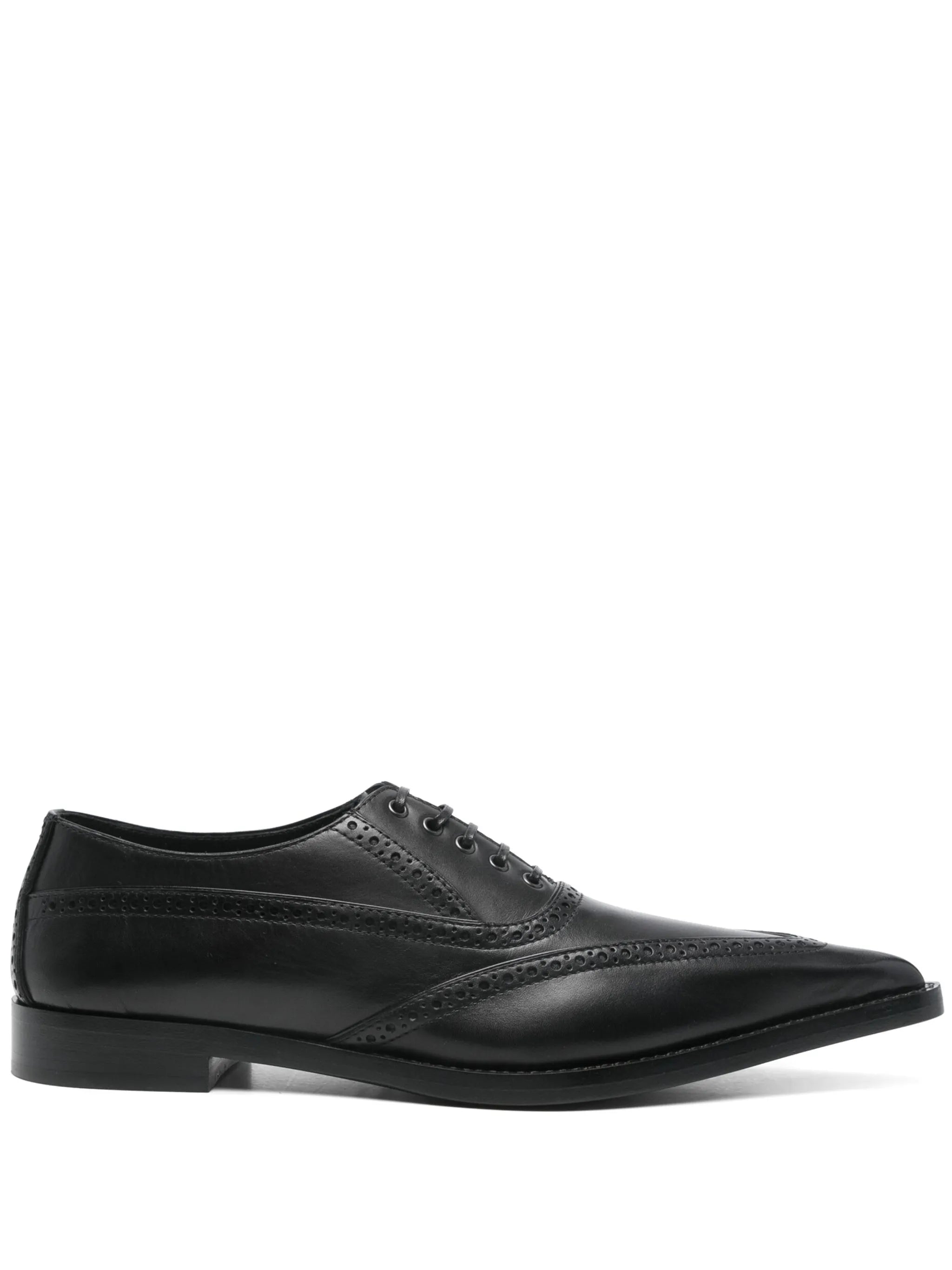 pointed-toe brogues