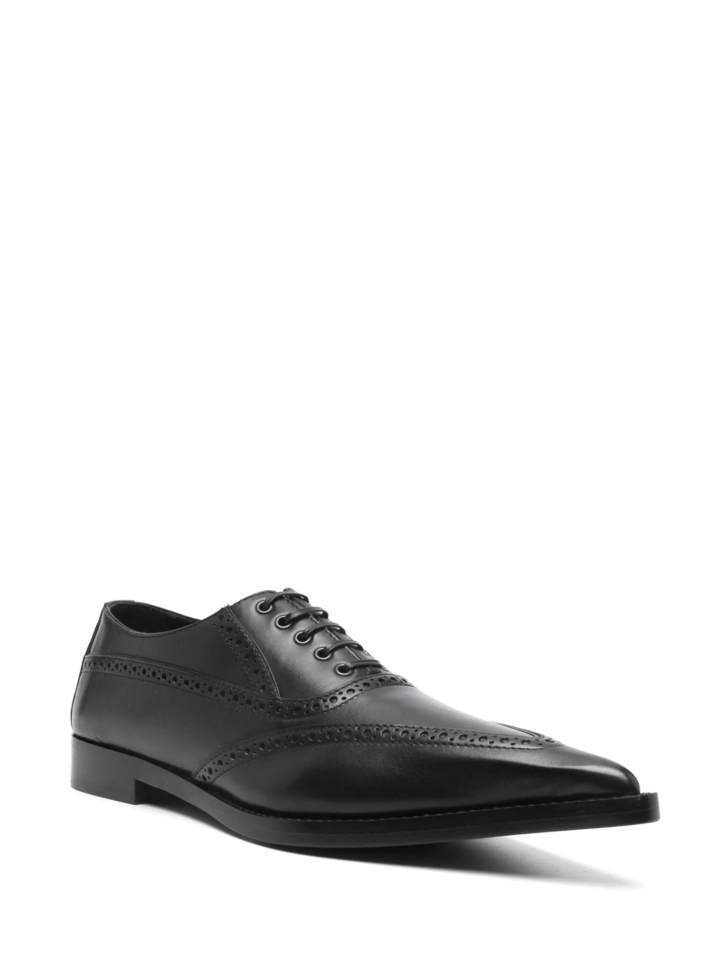 pointed-toe brogues