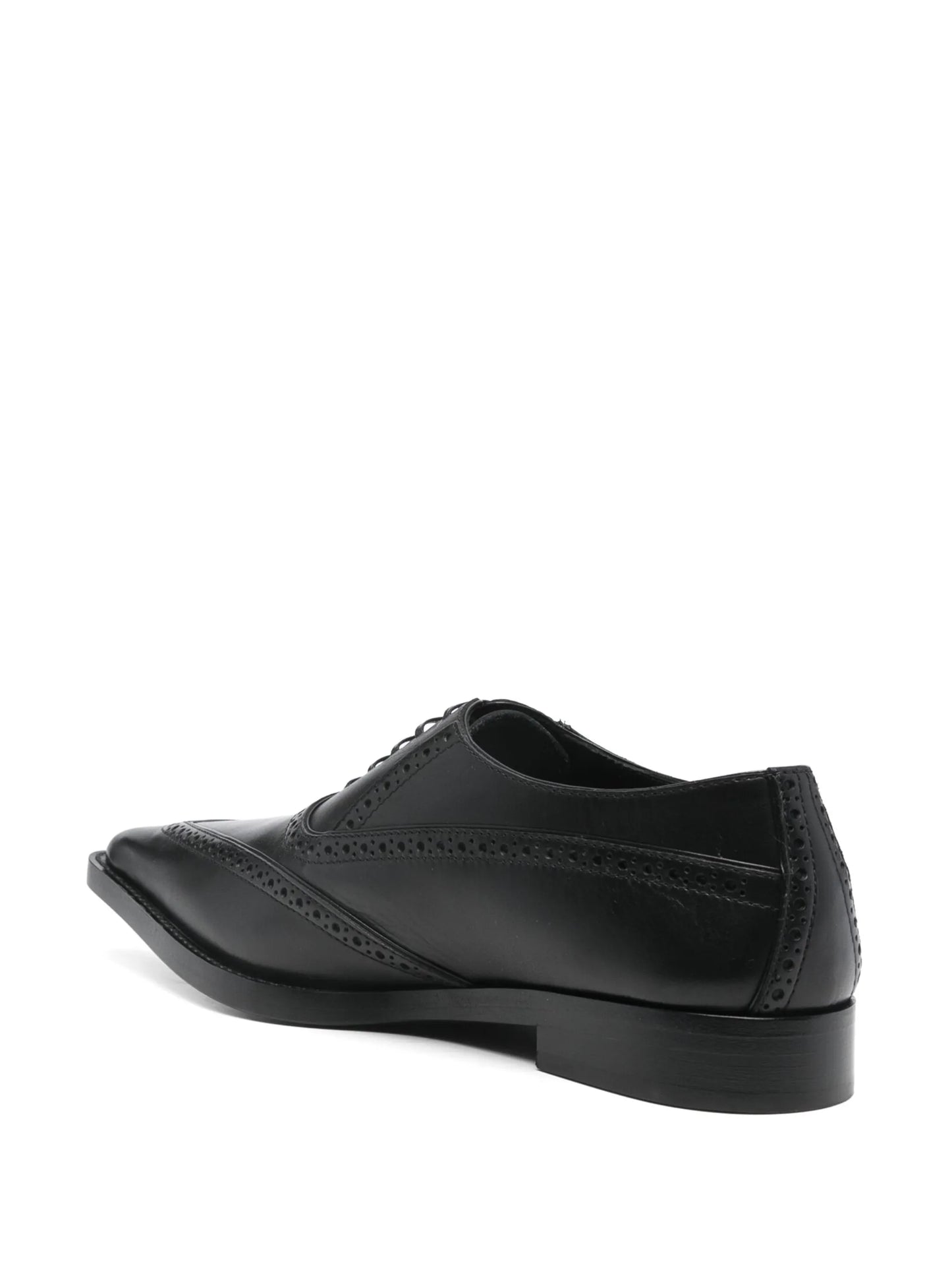 pointed-toe brogues