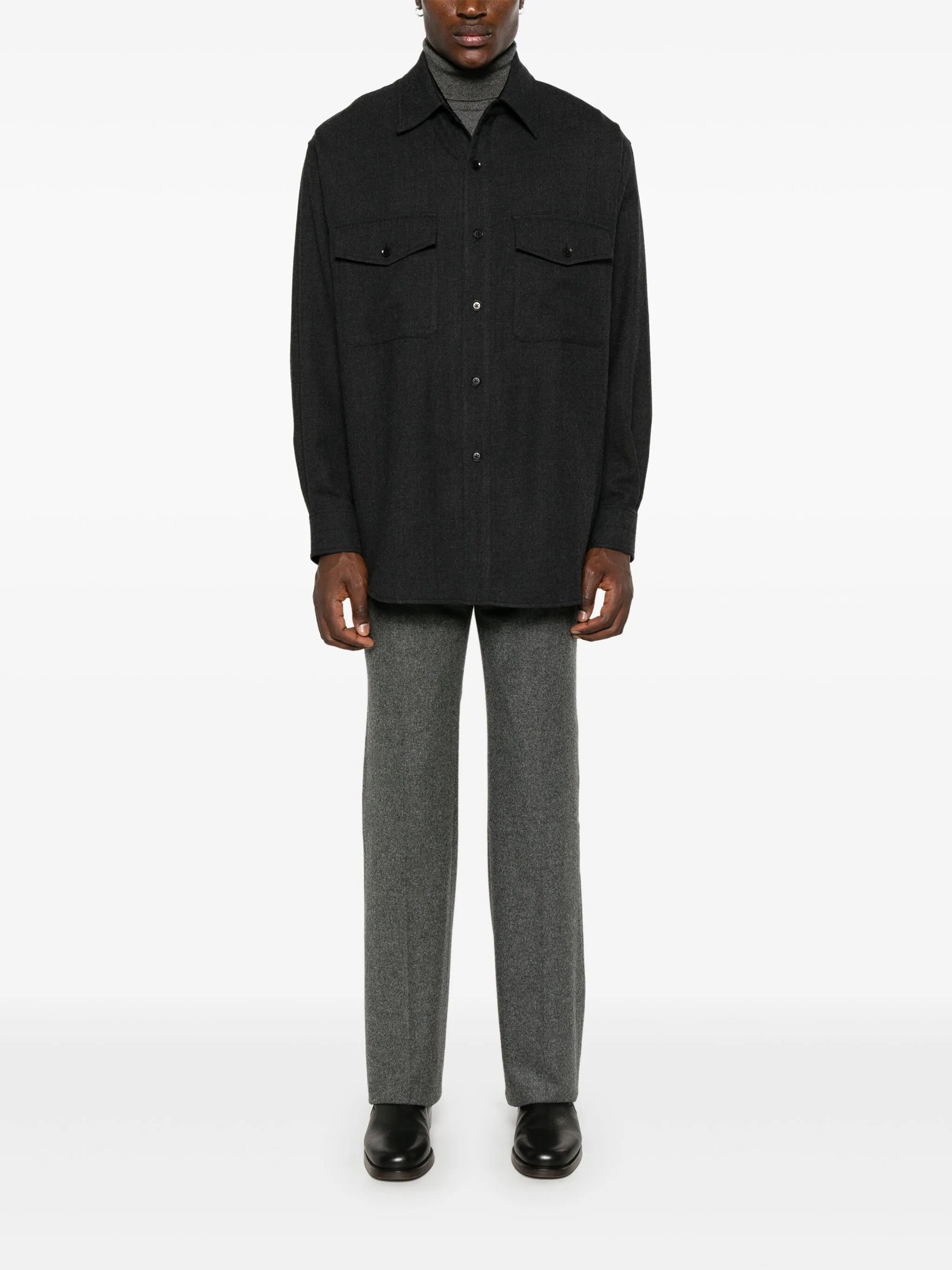 virgin-wool shirt