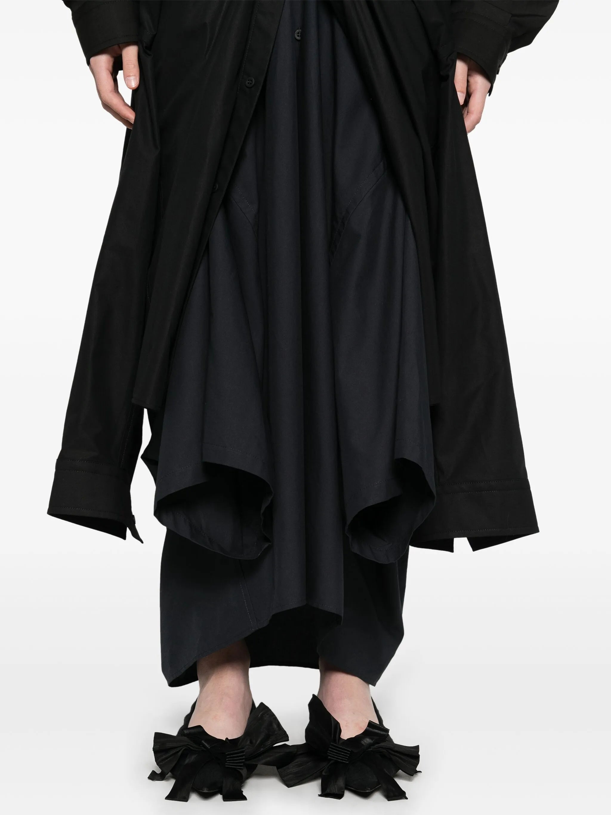 Maxi Patched shirt dress
