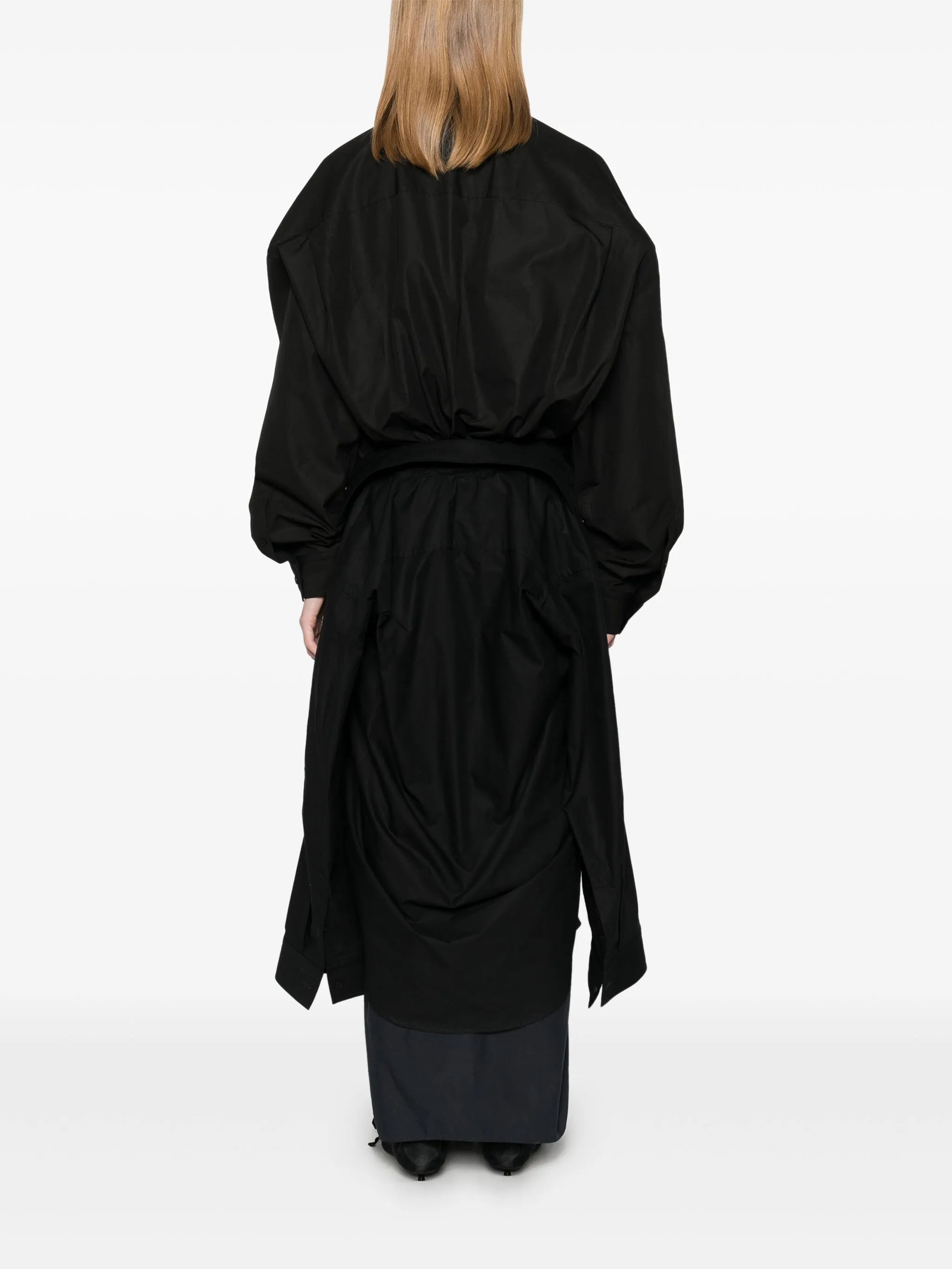Maxi Patched shirt dress