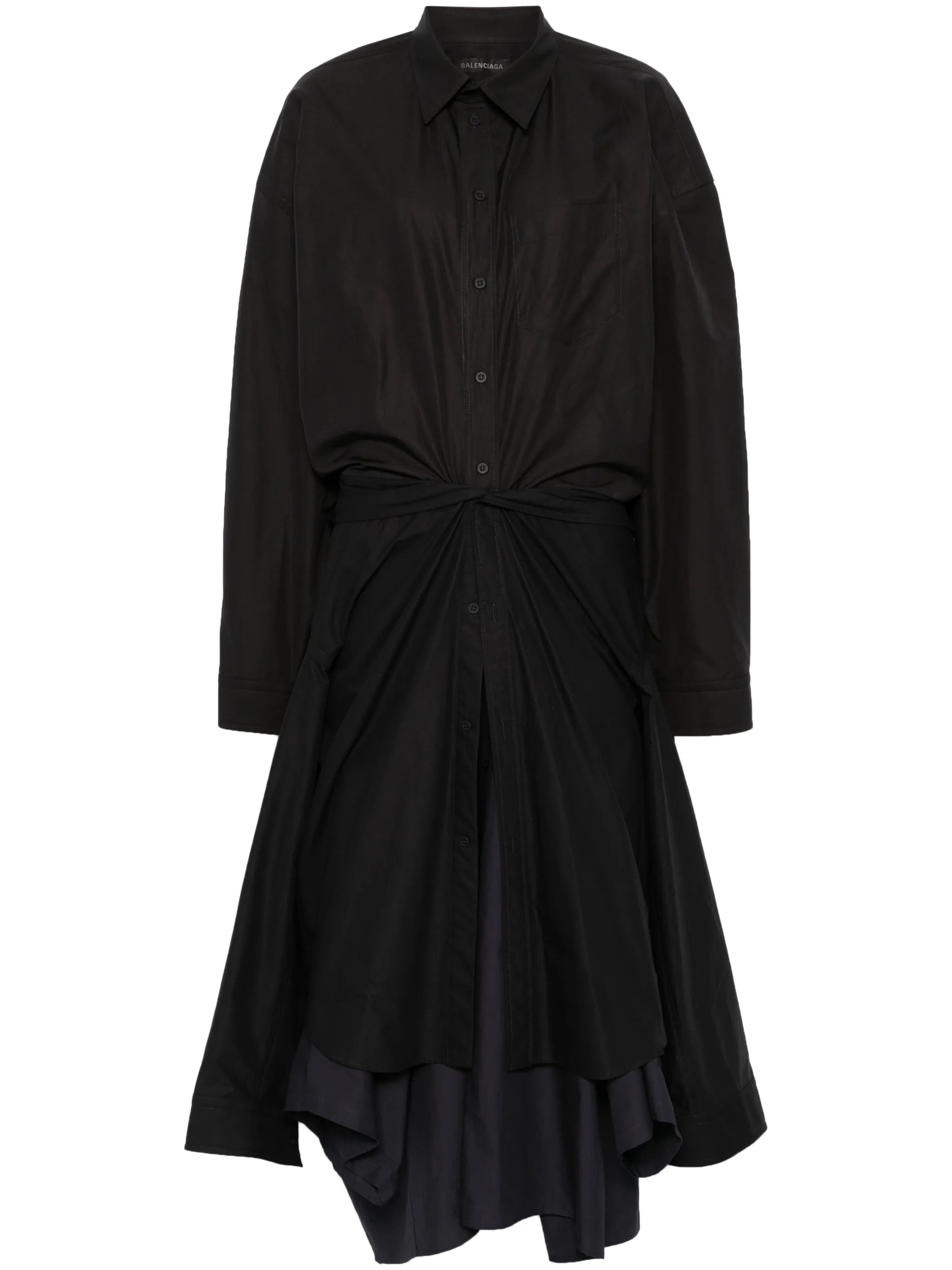 Maxi Patched shirt dress