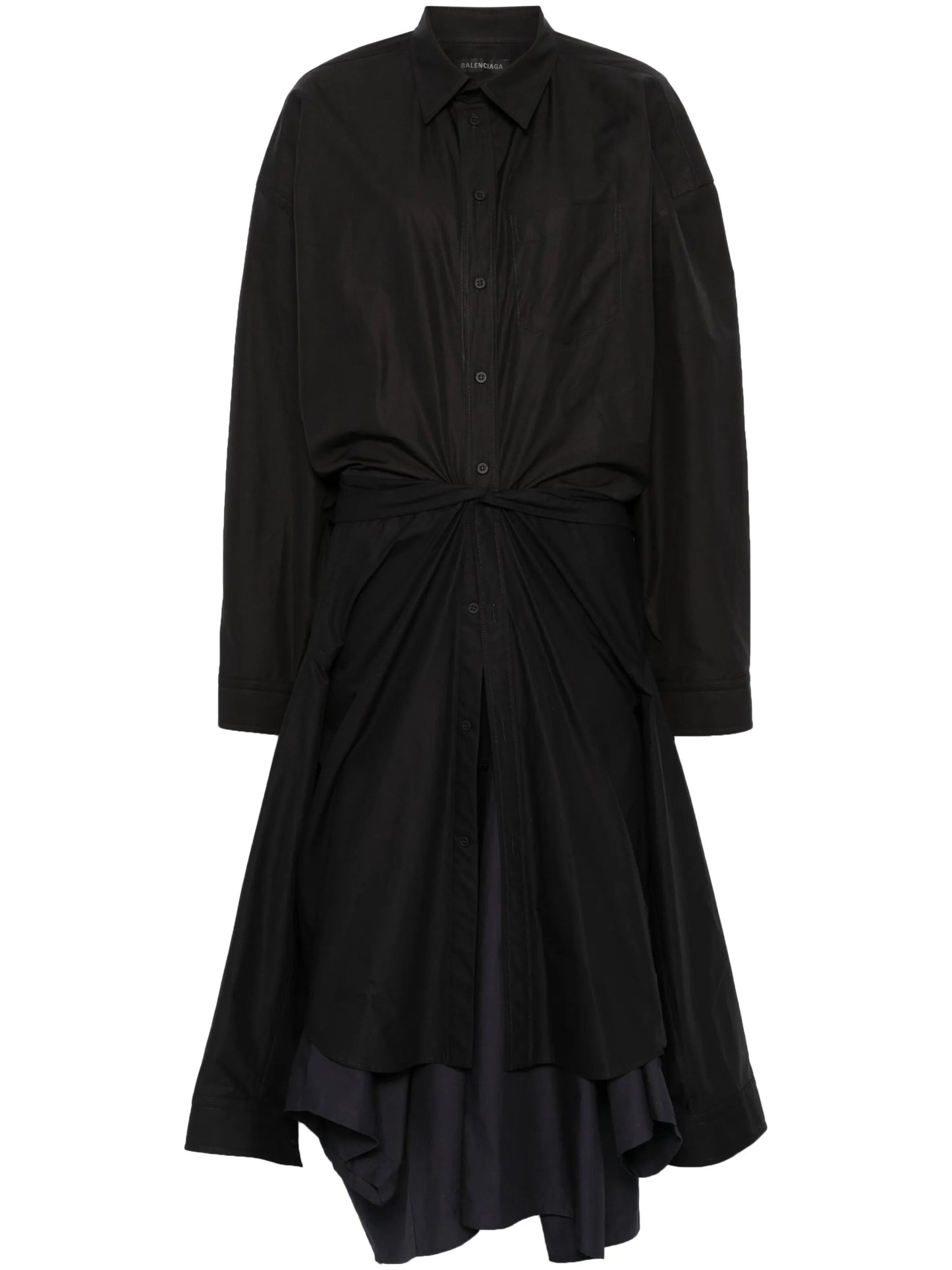 Maxi Patched shirt dress