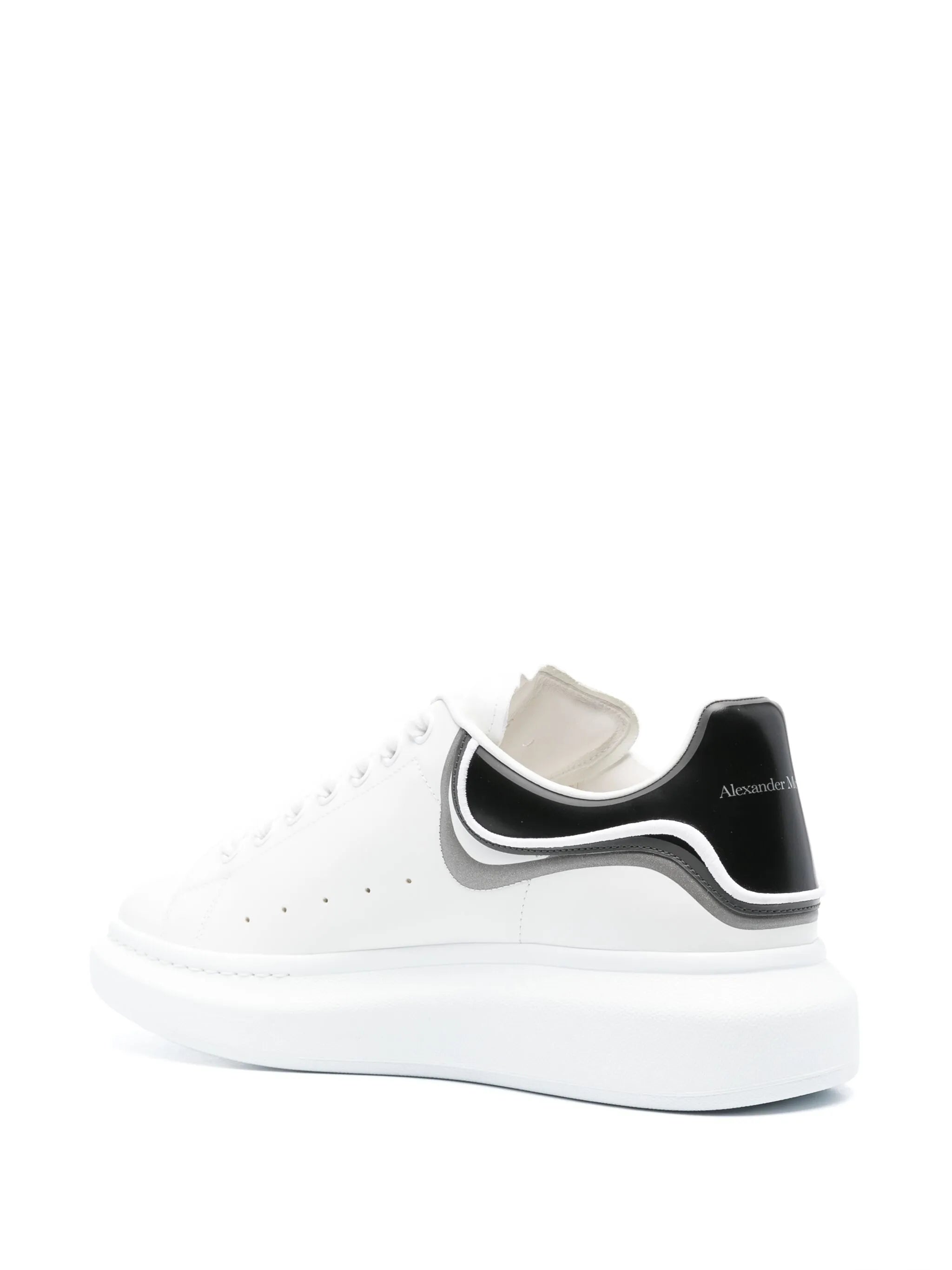 Oversized leather sneakers