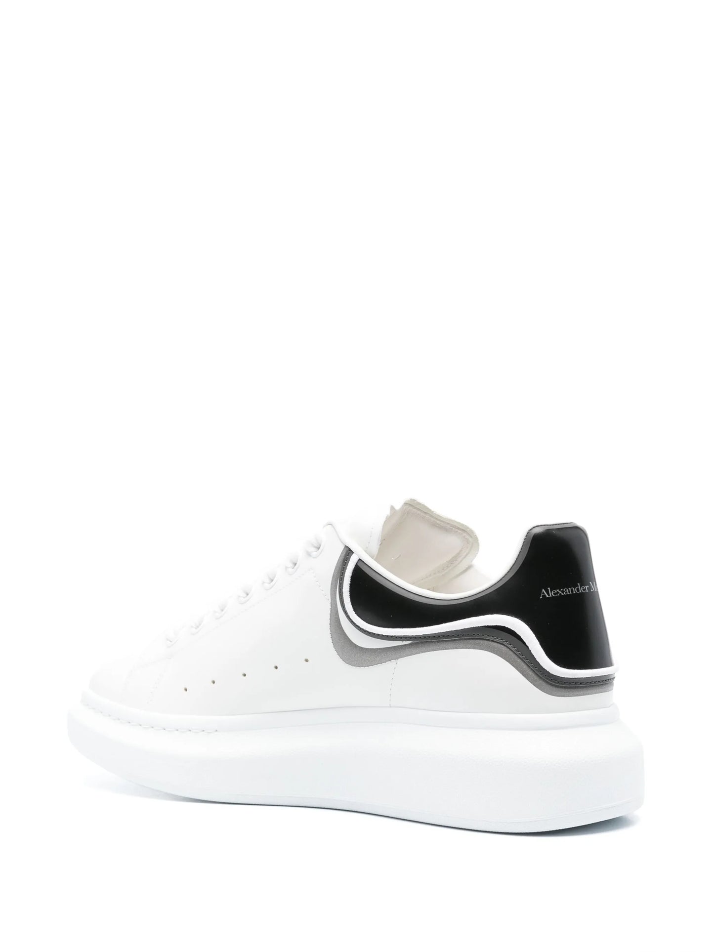 Oversized leather sneakers