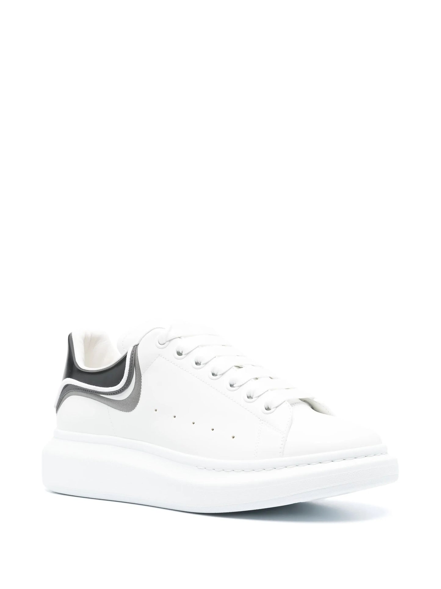 Oversized leather sneakers