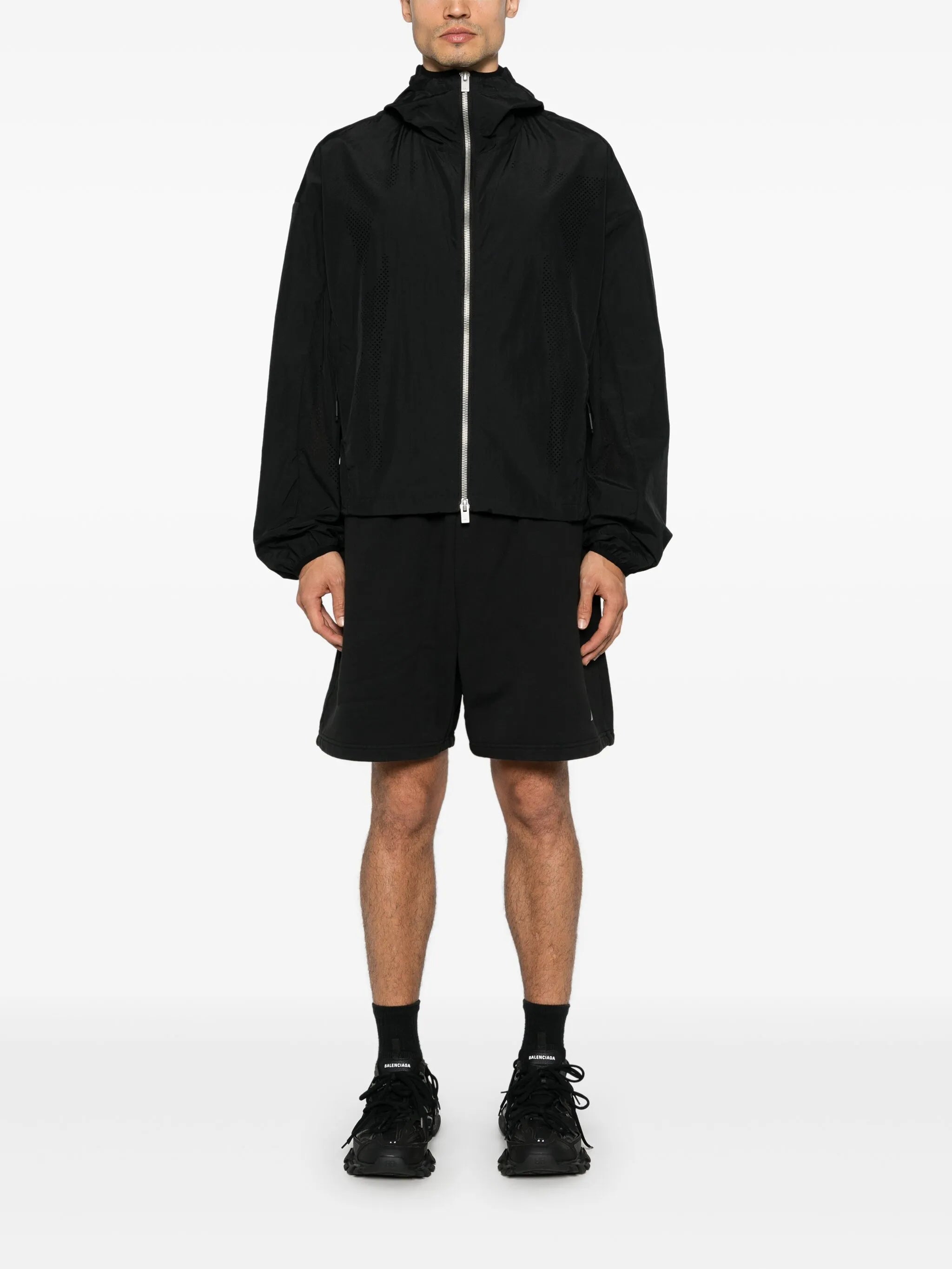 logo-print shorts